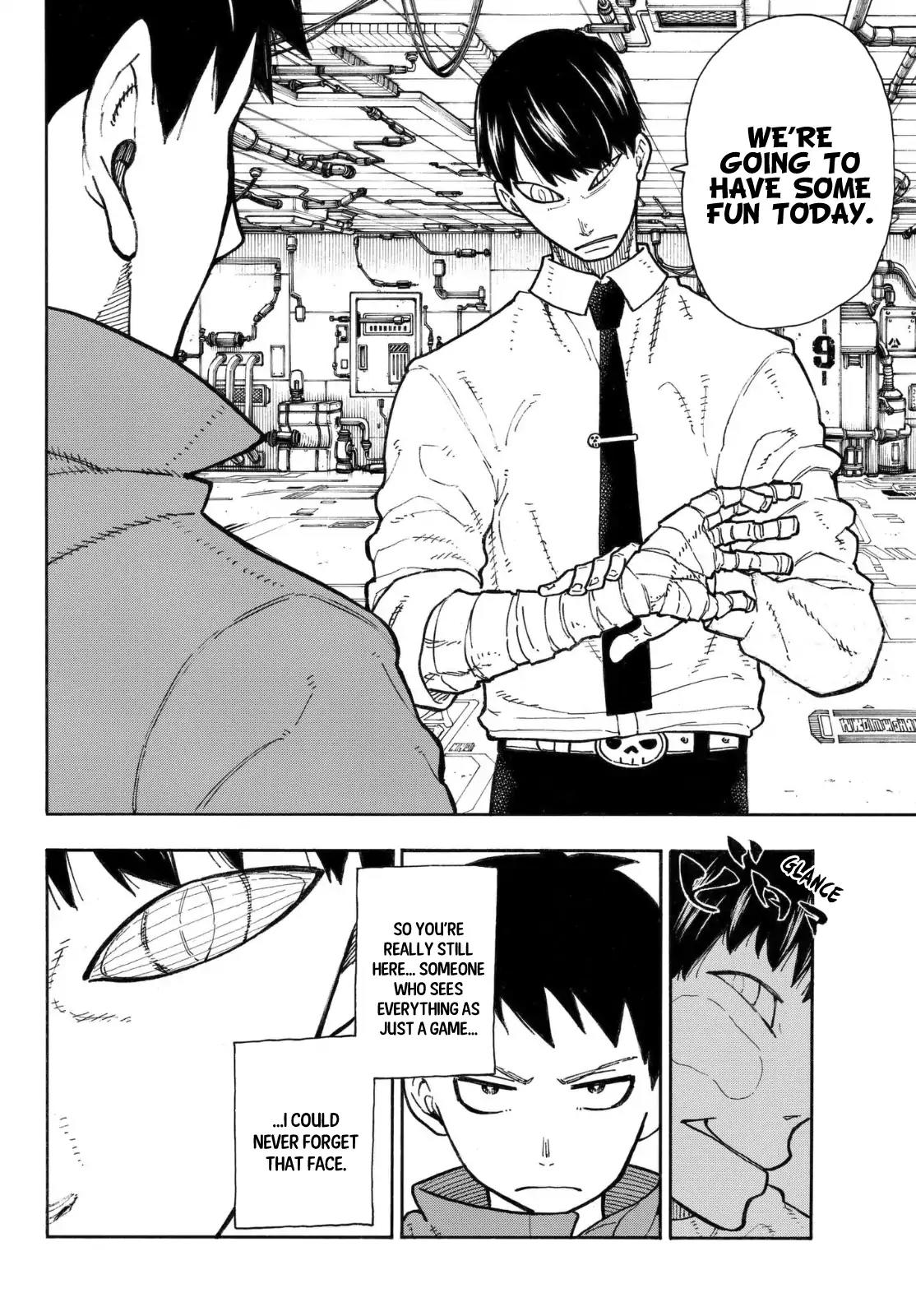 Enen no Shouboutai Chapter 134 page 15 - Chapter 134: The Story Behind the Miniature Garden