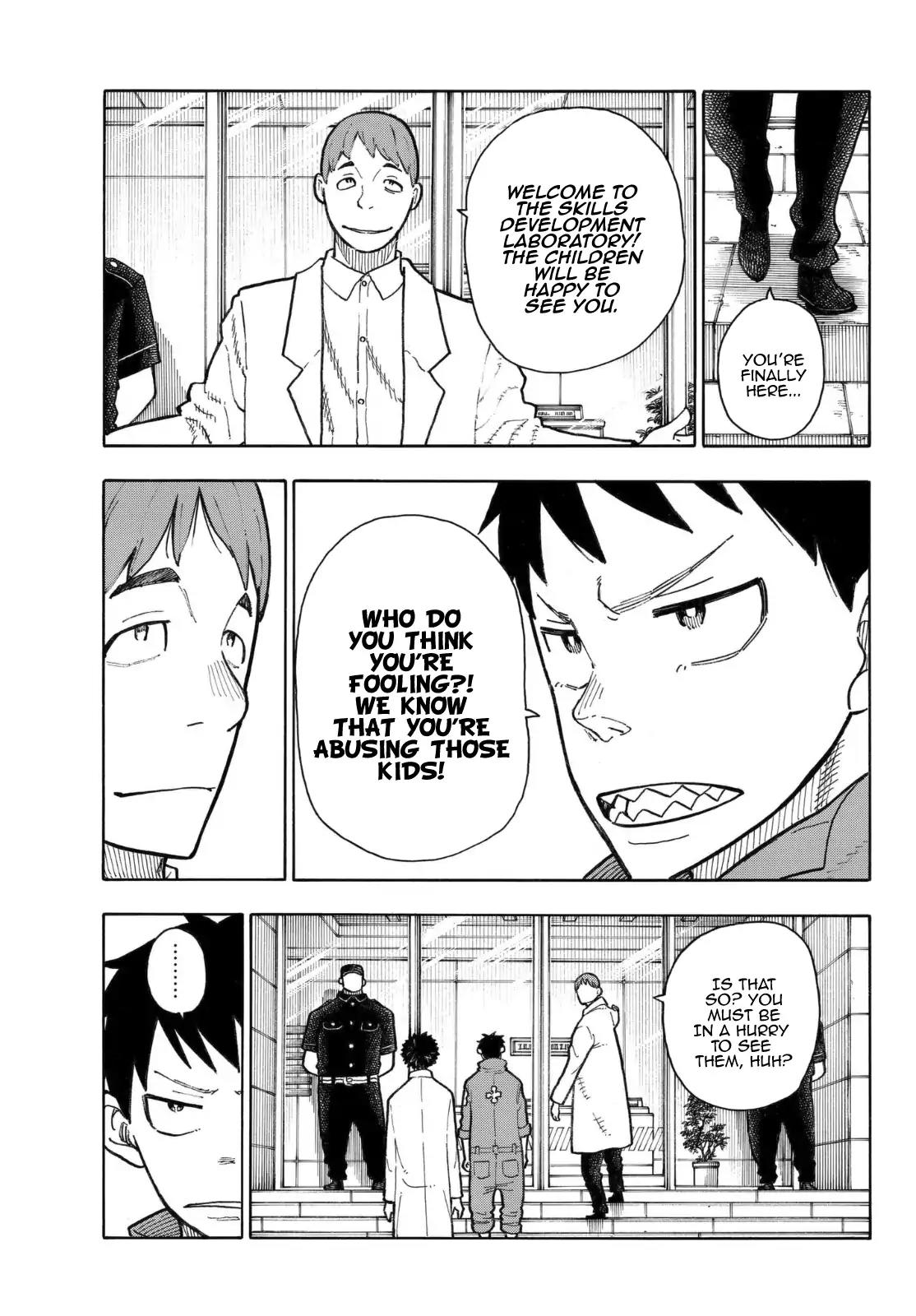 Enen no Shouboutai Chapter 134 page 8 - Chapter 134: The Story Behind the Miniature Garden
