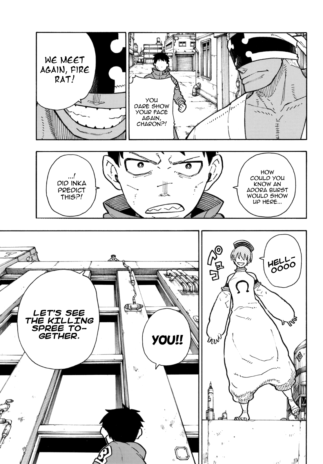 Enen no Shouboutai Chapter 139 page 13 - Chapter 139: Triple Melee
