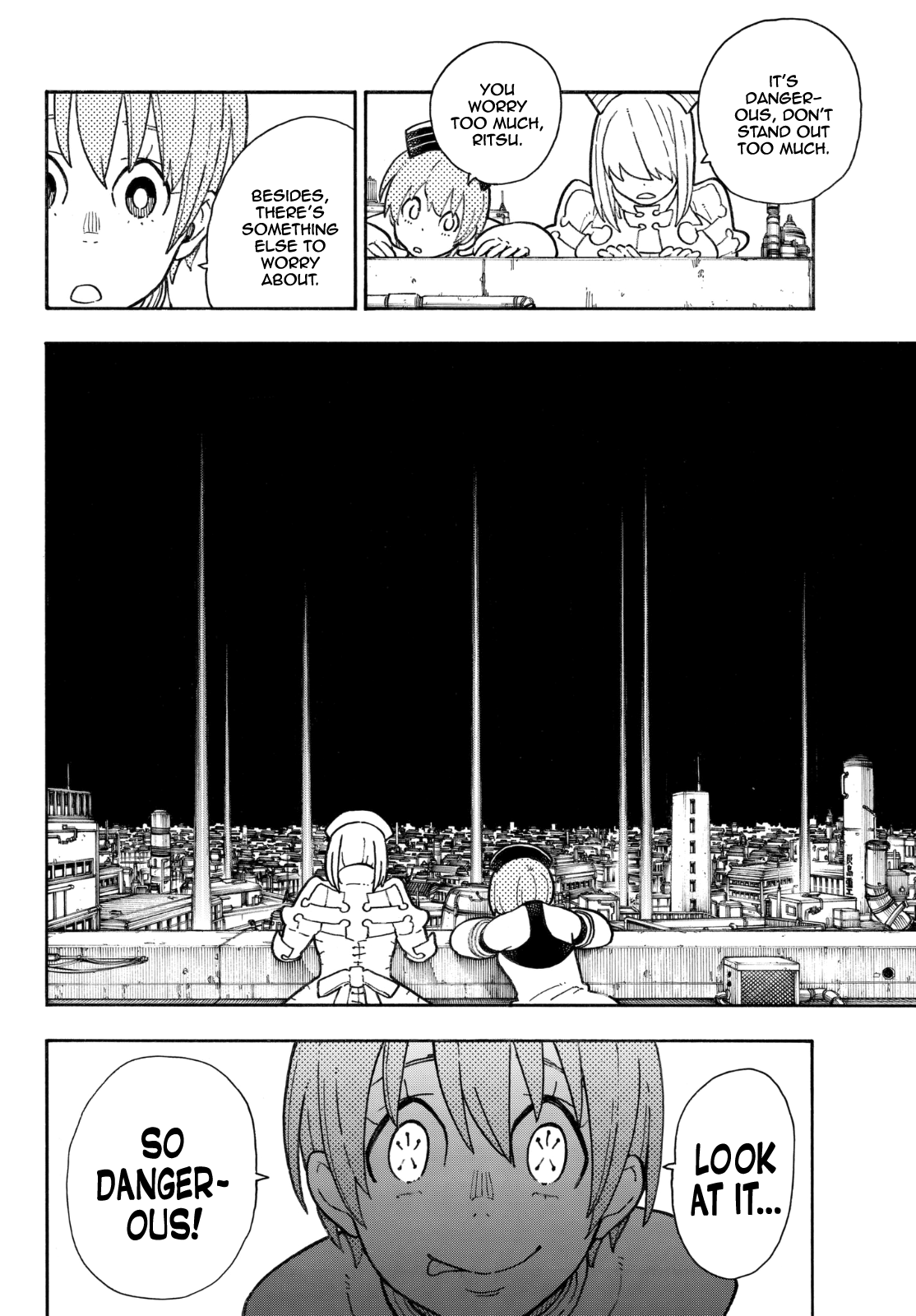Enen no Shouboutai Chapter 139 page 14 - Chapter 139: Triple Melee