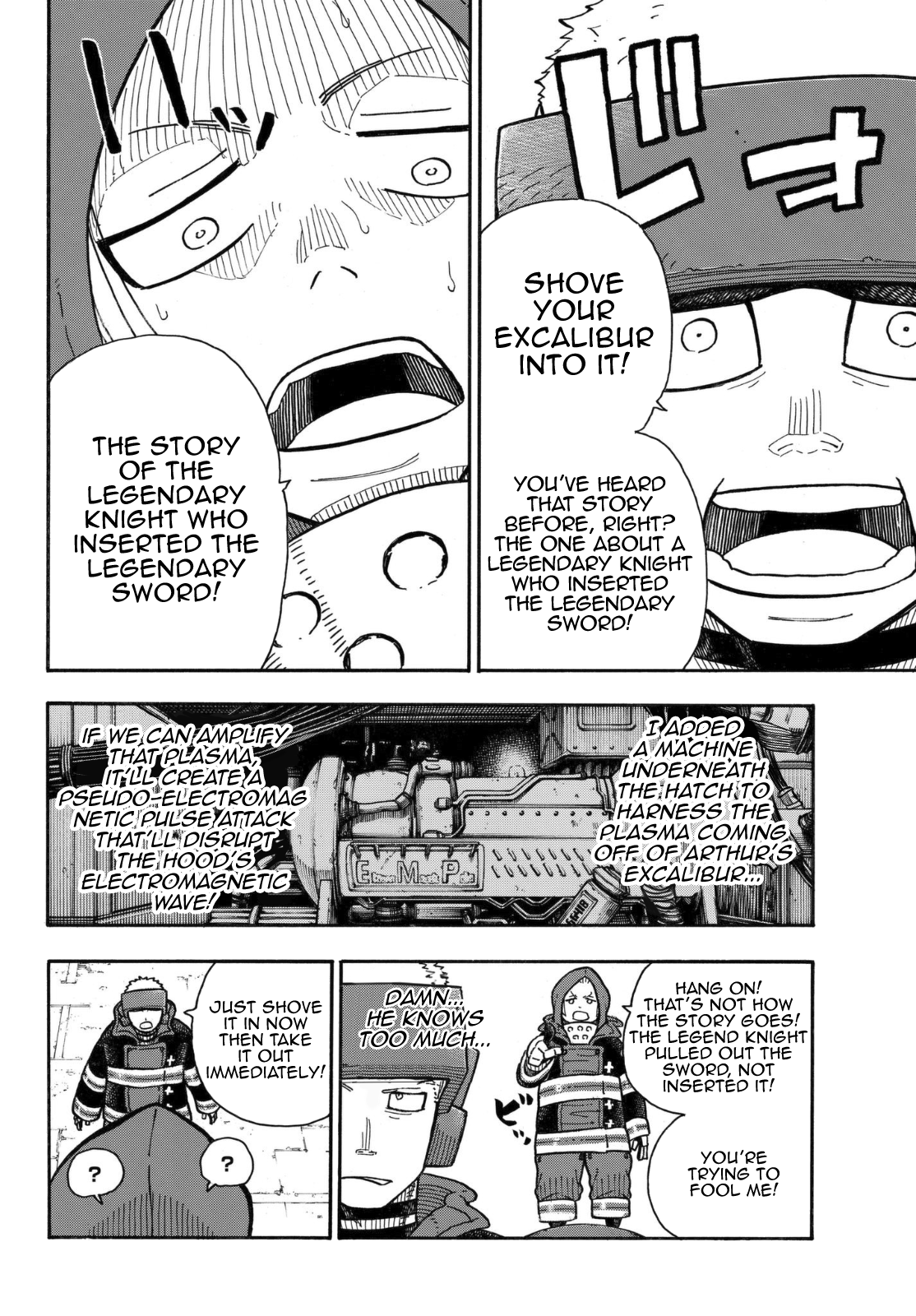 Enen no Shouboutai Chapter 143 page 9 - Chapter 143: The Legend of the Legendary Holy Sword