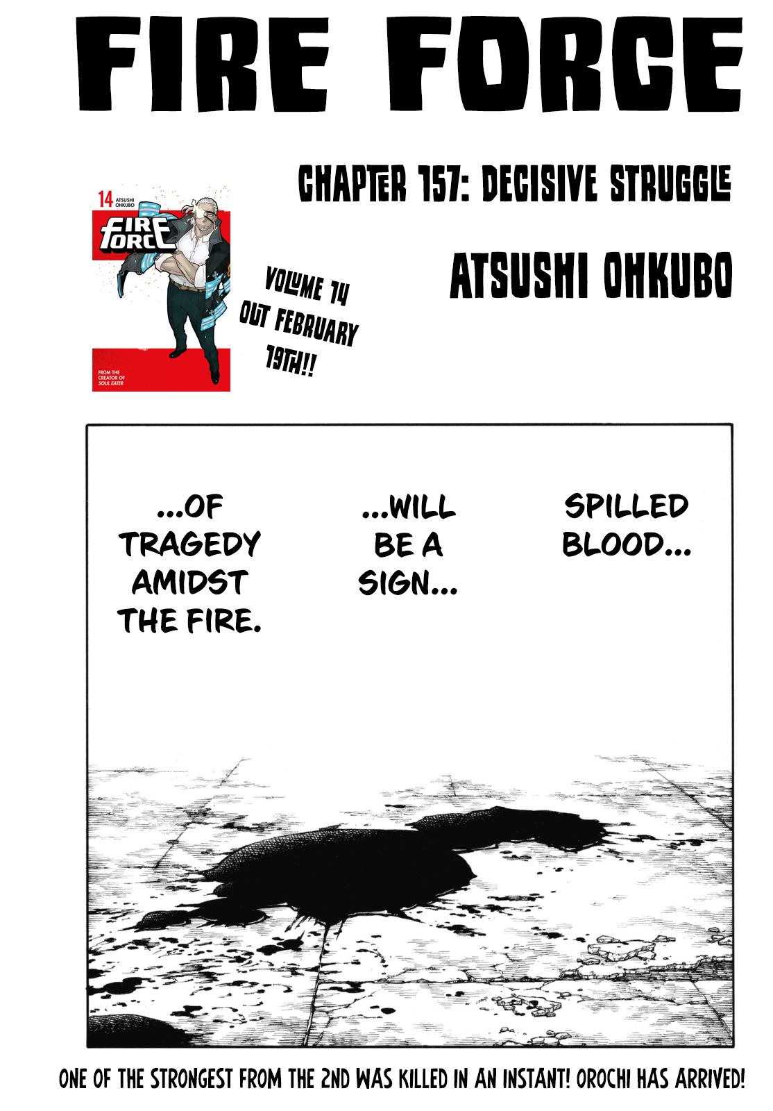 Enen no Shouboutai Chapter 157 page 1 - Chapter 157: Decisive Struggle