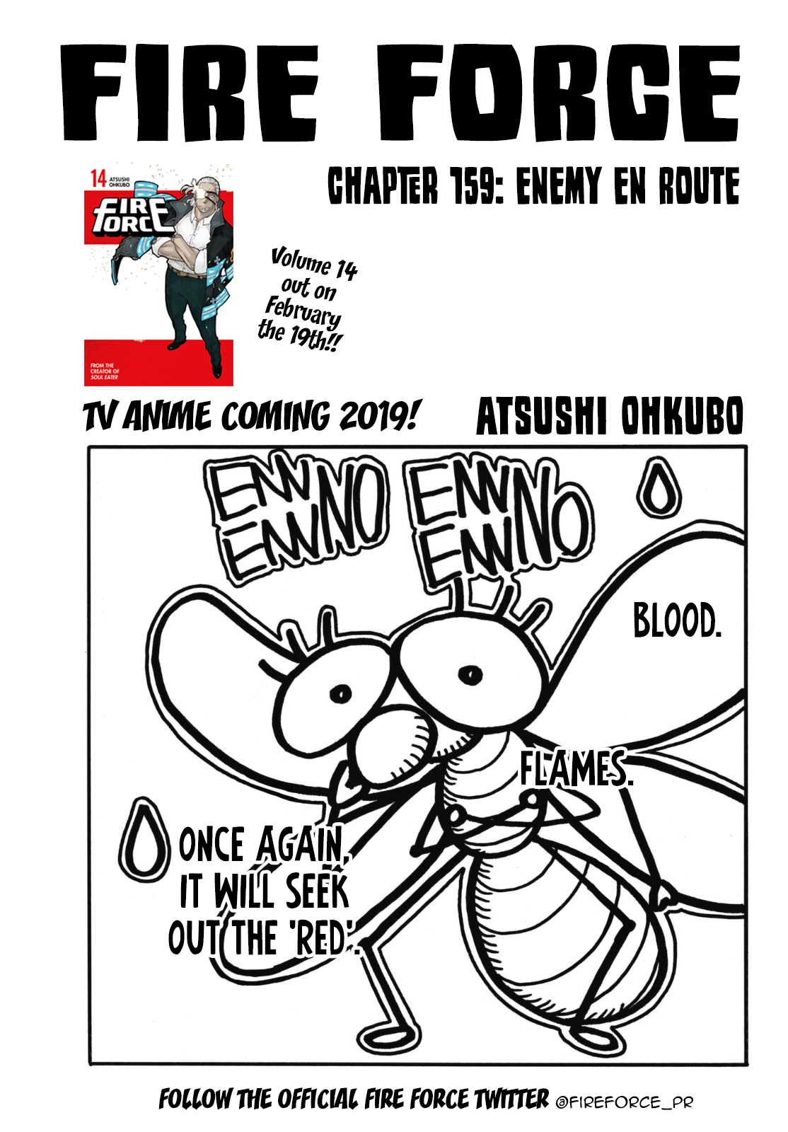 Enen no Shouboutai Chapter 159 page 1 - Chapter 159: Enemy en Route