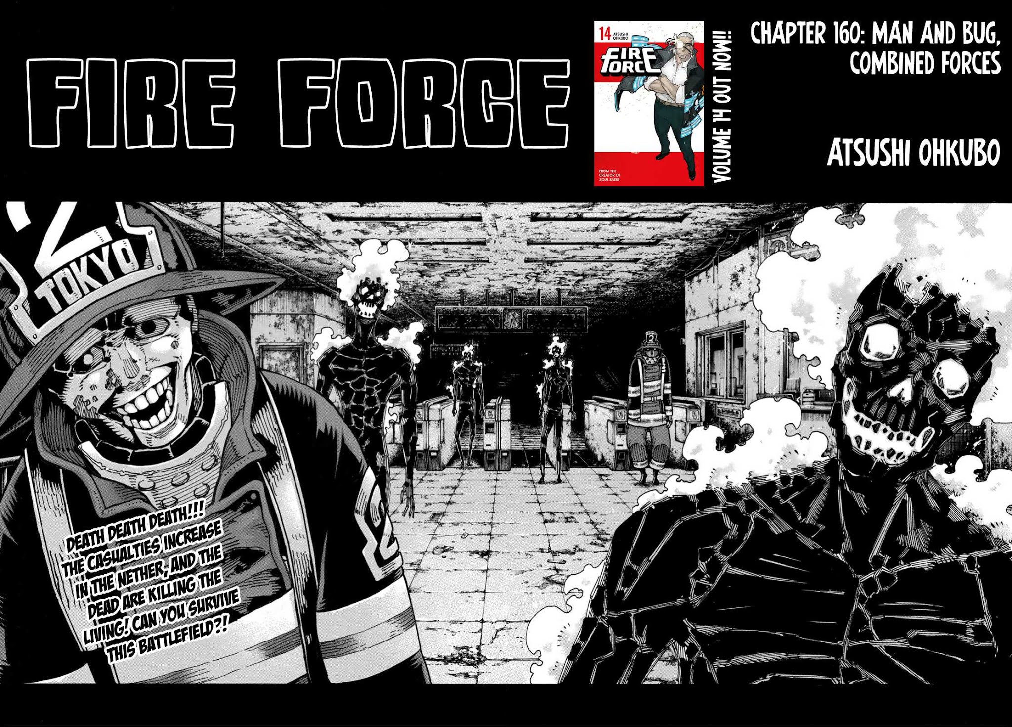 Enen no Shouboutai Chapter 160 page 2 - Chapter 160: Man and Bug, Combined Forces