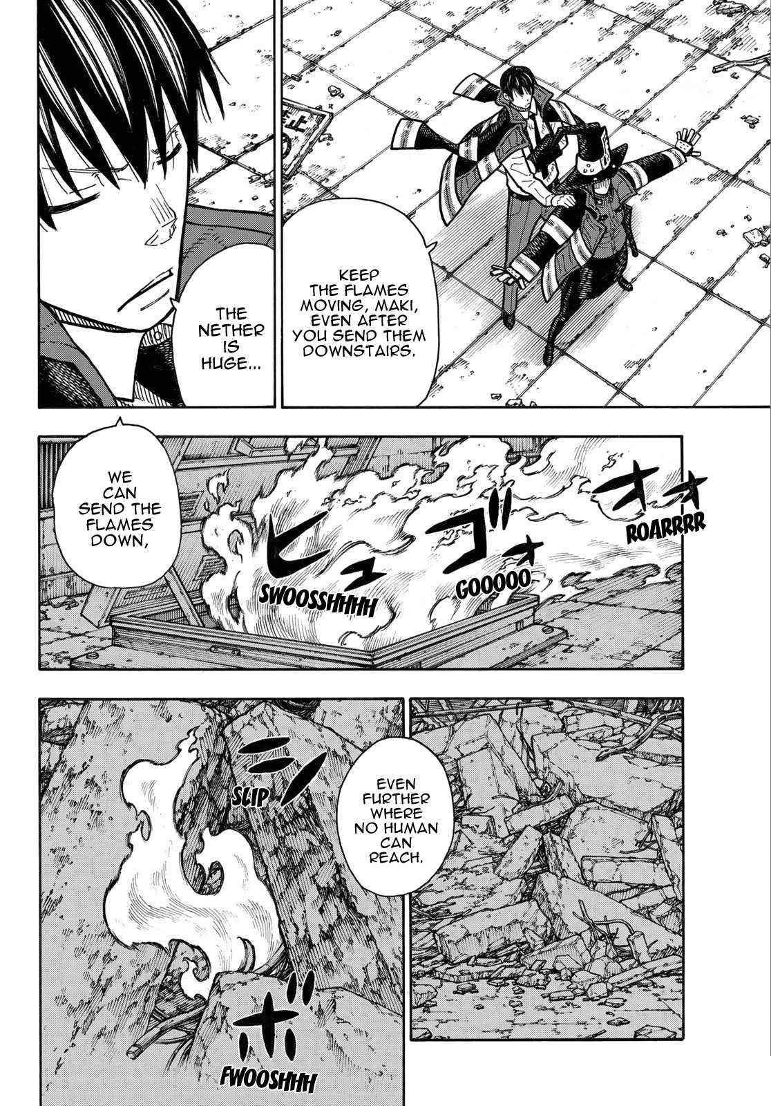 Enen no Shouboutai Chapter 165 page 13 - Chapter 165: Seeking a Witch in a Desperate Situation