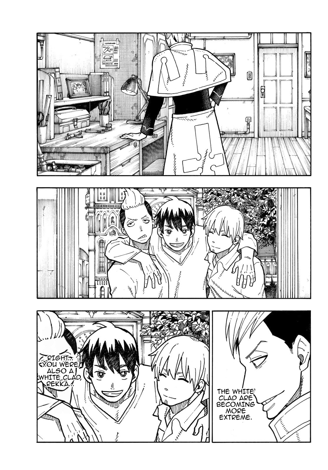 Enen no Shouboutai Chapter 175 page 4 - Chapter 175: Nexus of Belief