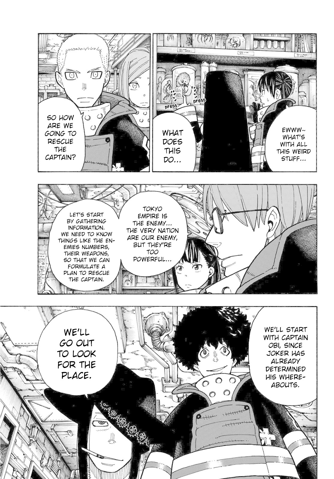Enen no Shouboutai Chapter 179 page 11 - Chapter 179: Secret Meeting in the Dark