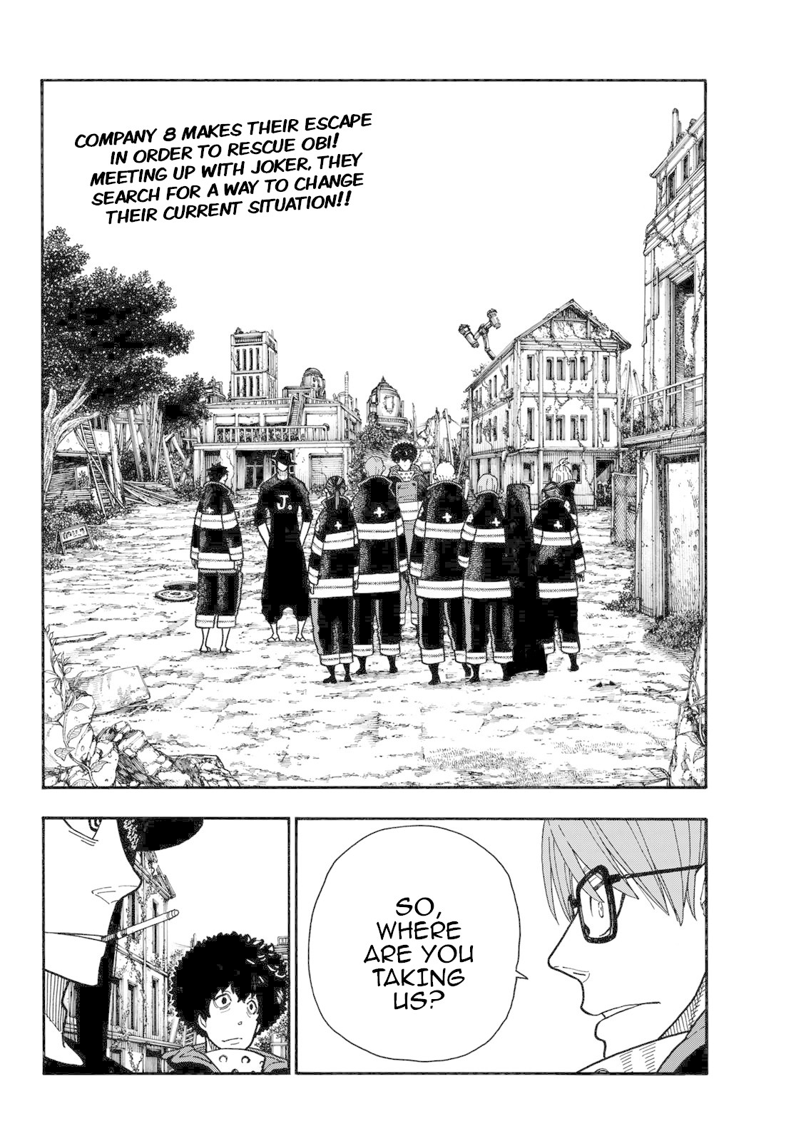 Enen no Shouboutai Chapter 179 page 4 - Chapter 179: Secret Meeting in the Dark