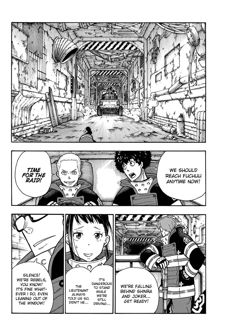 Enen no Shouboutai Chapter 182 page 15 - Chapter 182: Death and Flames