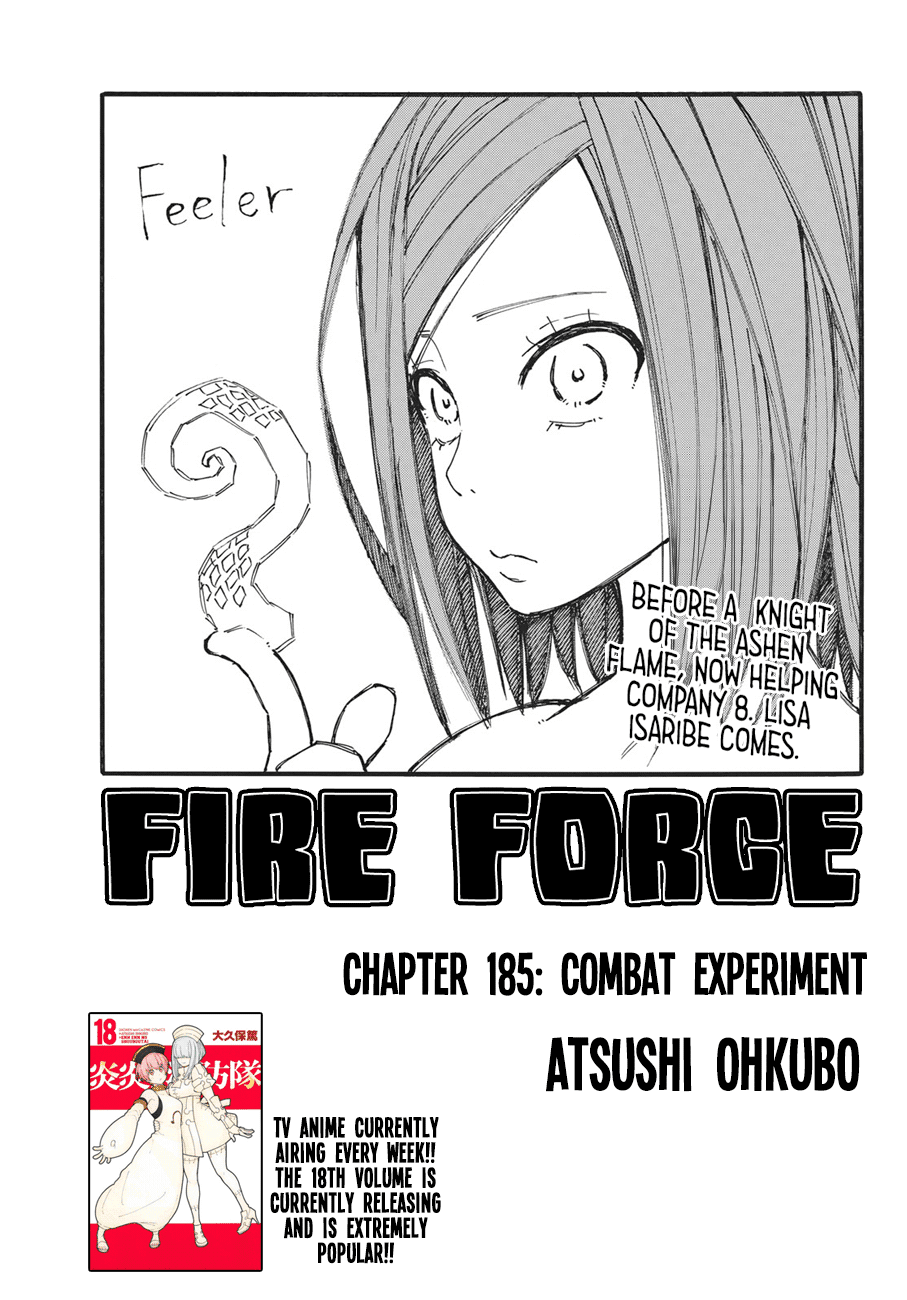 Enen no Shouboutai Chapter 185 page 1 - Chapter 185: Combat Experiment