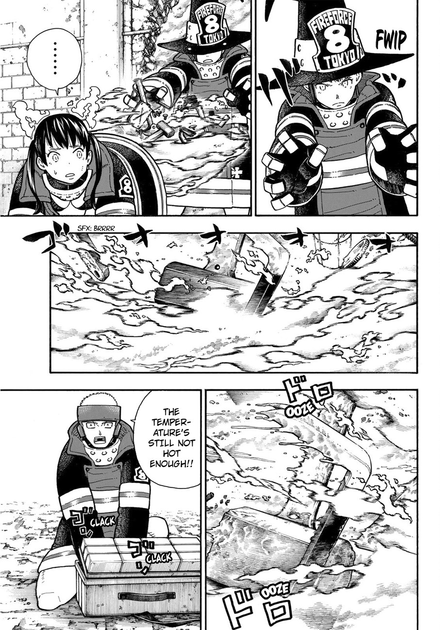Enen no Shouboutai Chapter 185 page 11 - Chapter 185: Combat Experiment
