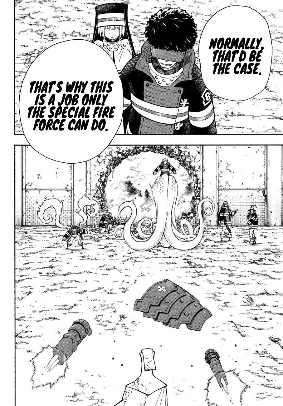 Enen no Shouboutai Chapter 185 page 4 - Chapter 185: Combat Experiment