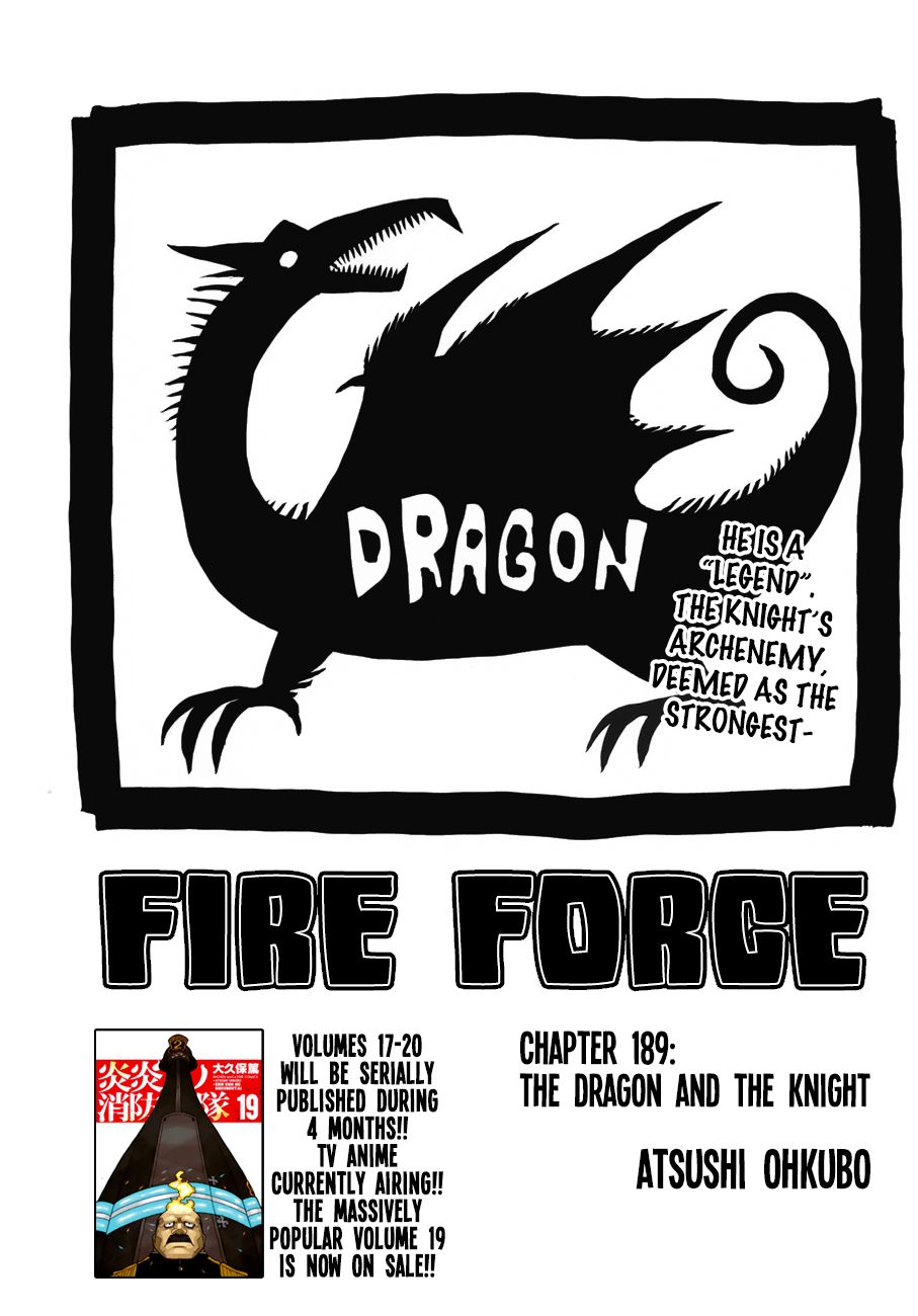Enen no Shouboutai Chapter 189 page 1 - Chapter 189: The Dragon and the Knight