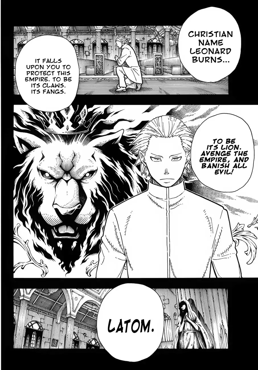 Enen no Shouboutai Chapter 193 page 15 - Chapter 193: The Hero and The Lion