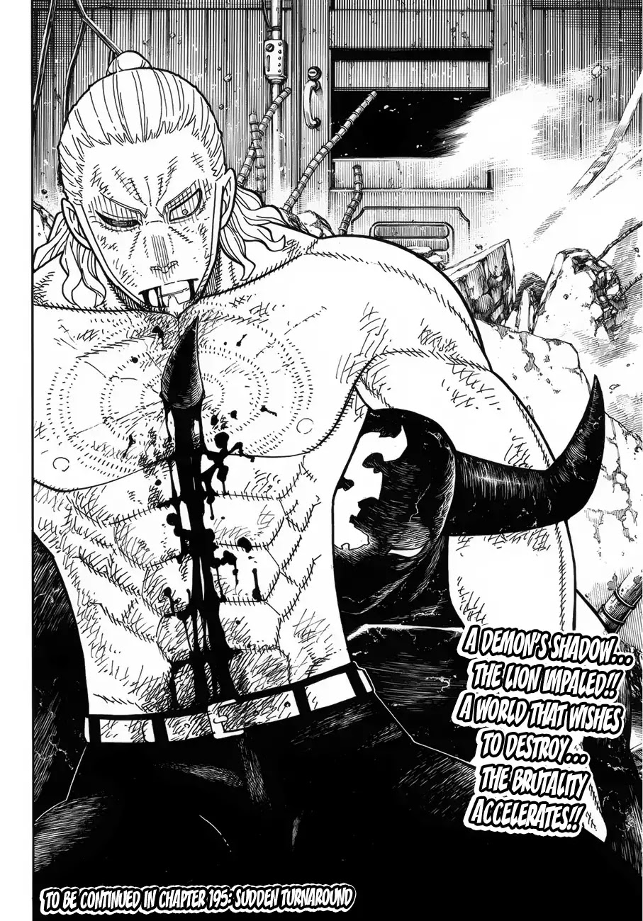 Enen no Shouboutai Chapter 194 page 19 - Chapter 194: Indomitable