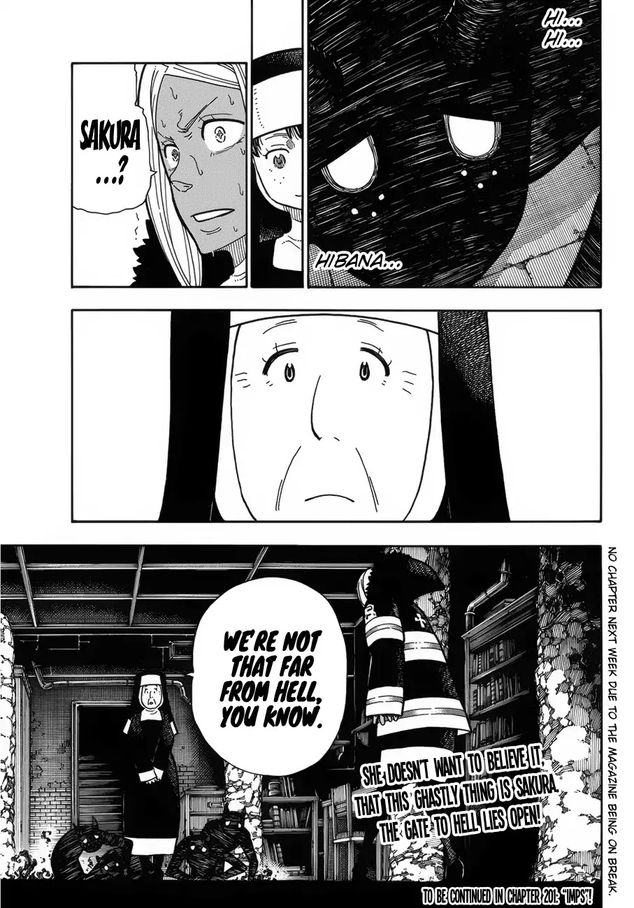 Enen no Shouboutai Chapter 200 page 20 - Chapter 200: Holy Mother of Darkness