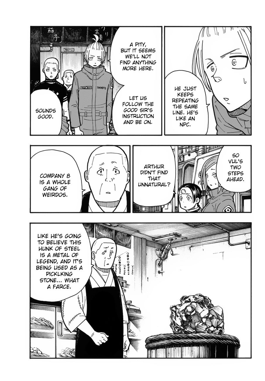 Enen no Shouboutai Chapter 202 page 13 - Chapter 202: The Knight King's Great Adventure