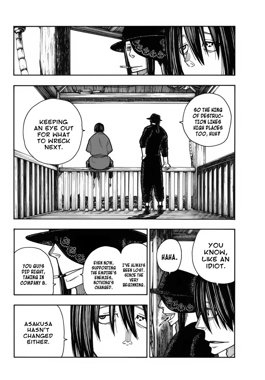 Enen no Shouboutai Chapter 202 page 14 - Chapter 202: The Knight King's Great Adventure