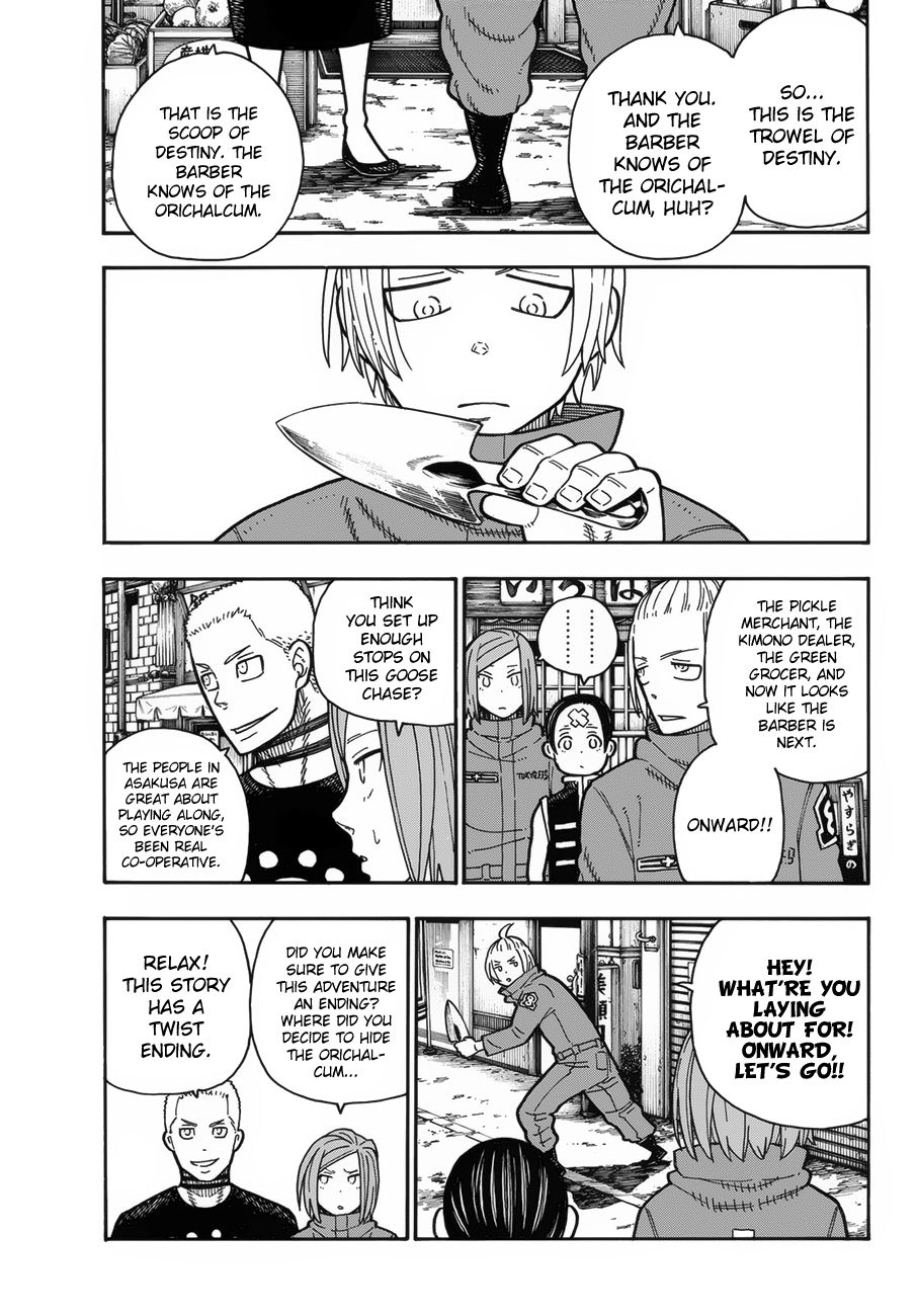 Enen no Shouboutai Chapter 202 page 17 - Chapter 202: The Knight King's Great Adventure