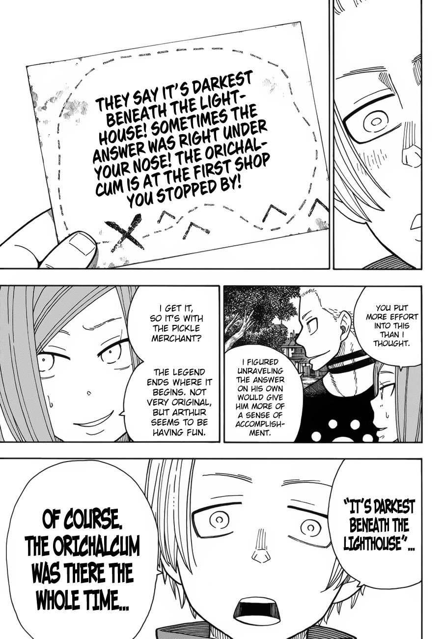 Enen no Shouboutai Chapter 202 page 19 - Chapter 202: The Knight King's Great Adventure
