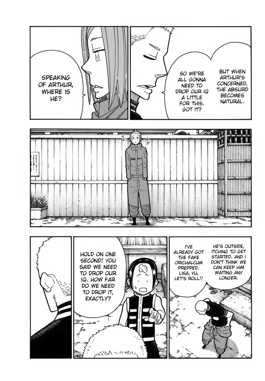 Enen no Shouboutai Chapter 202 page 7 - Chapter 202: The Knight King's Great Adventure