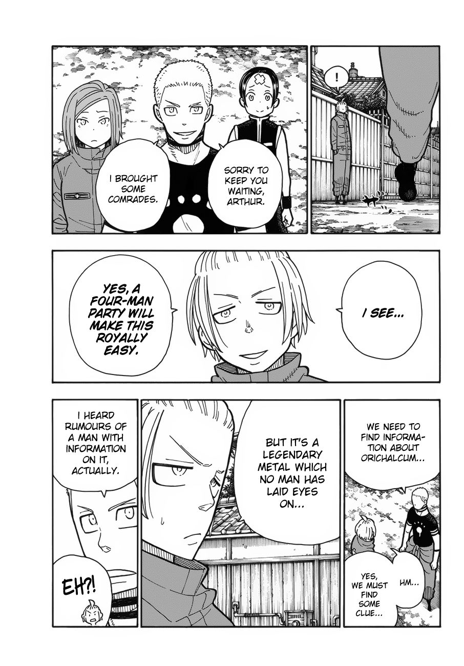 Enen no Shouboutai Chapter 202 page 9 - Chapter 202: The Knight King's Great Adventure