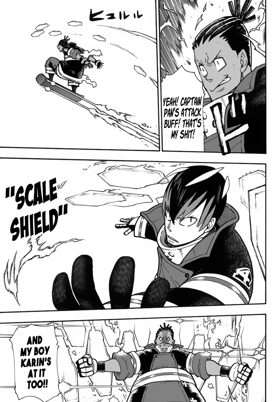 Enen no Shouboutai Chapter 214 page 11 - Chapter 214: The Kaiju Warfront