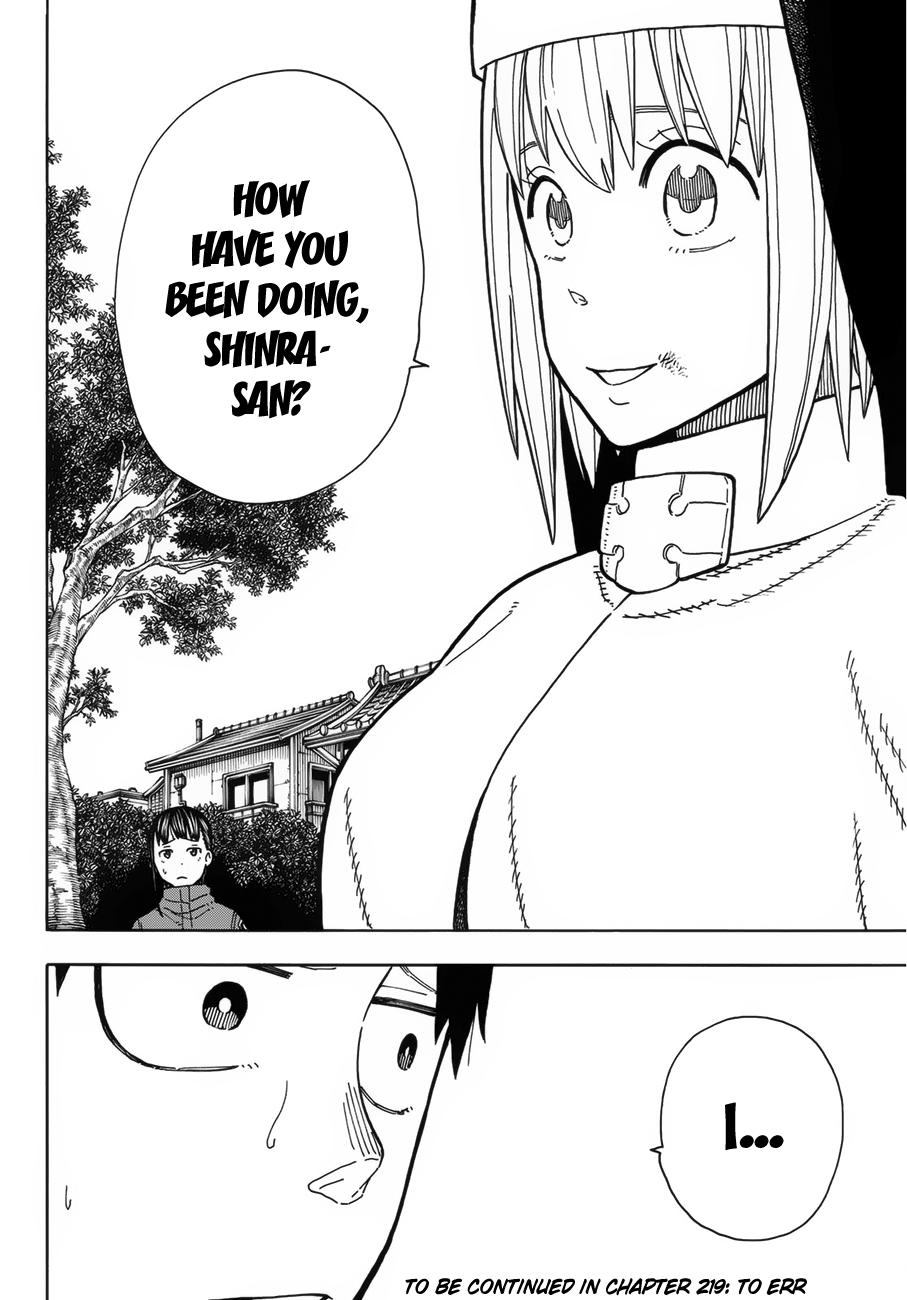 Enen no Shouboutai Chapter 218 page 21 - Chapter 218