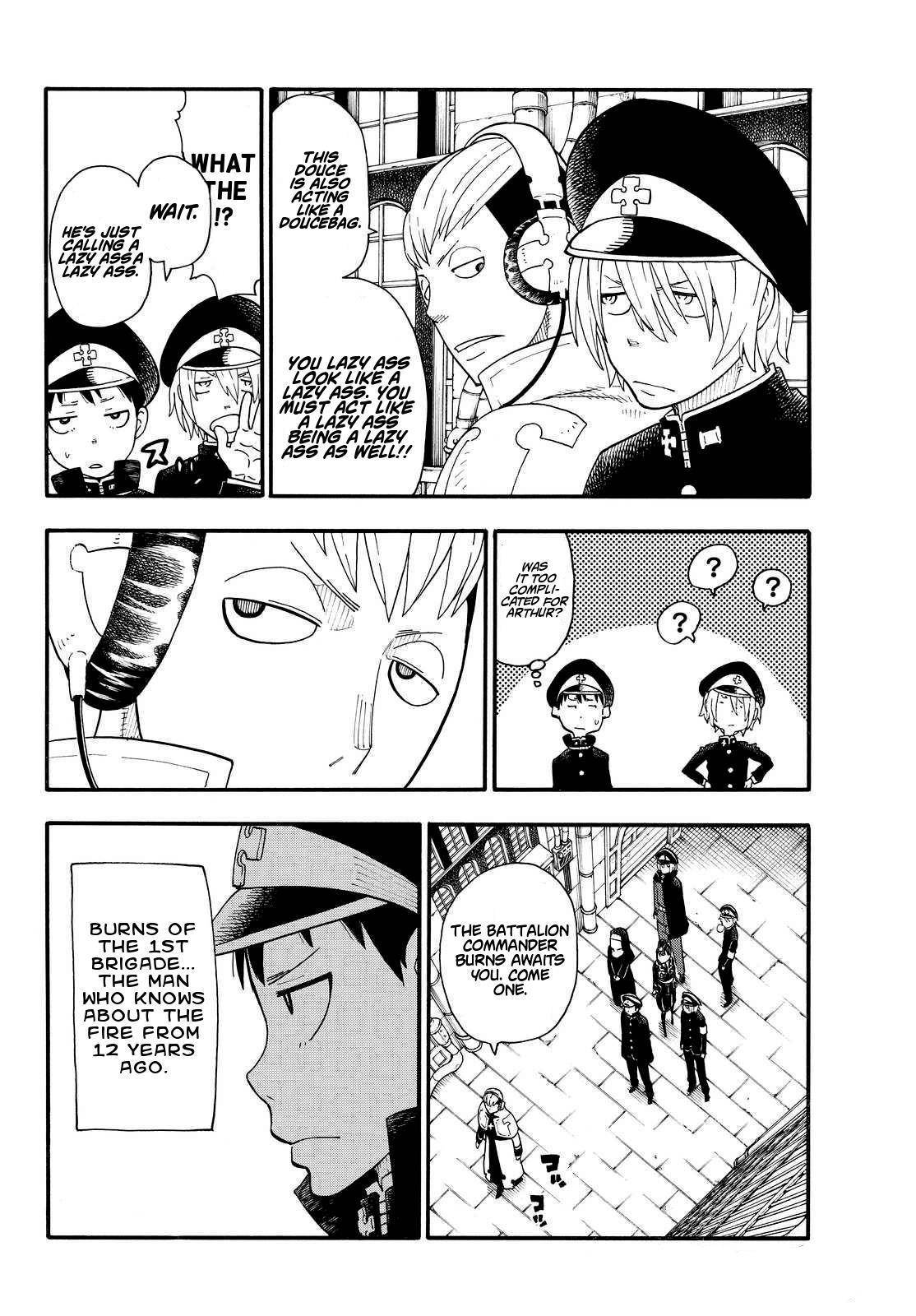 Enen no Shouboutai Chapter 22 page 12 - Chapter 22: The First Brigade Infiltration Plan