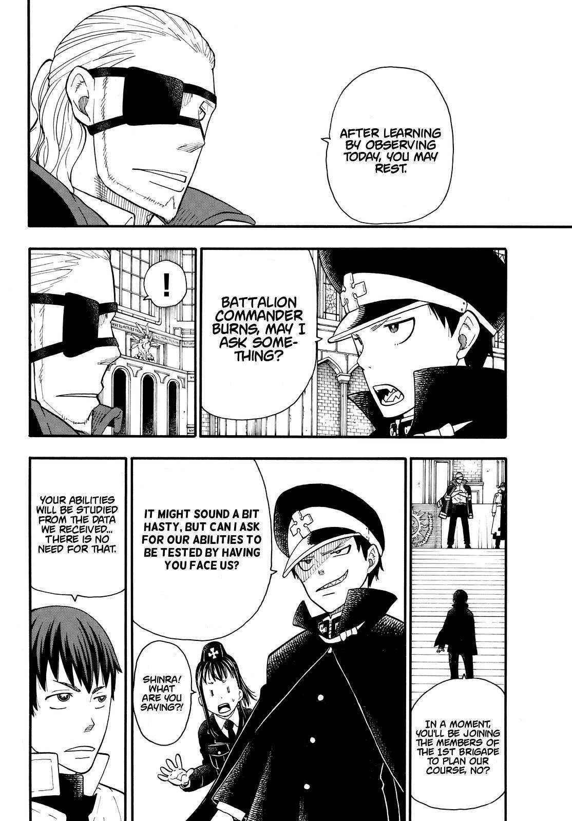 Enen no Shouboutai Chapter 22 page 16 - Chapter 22: The First Brigade Infiltration Plan