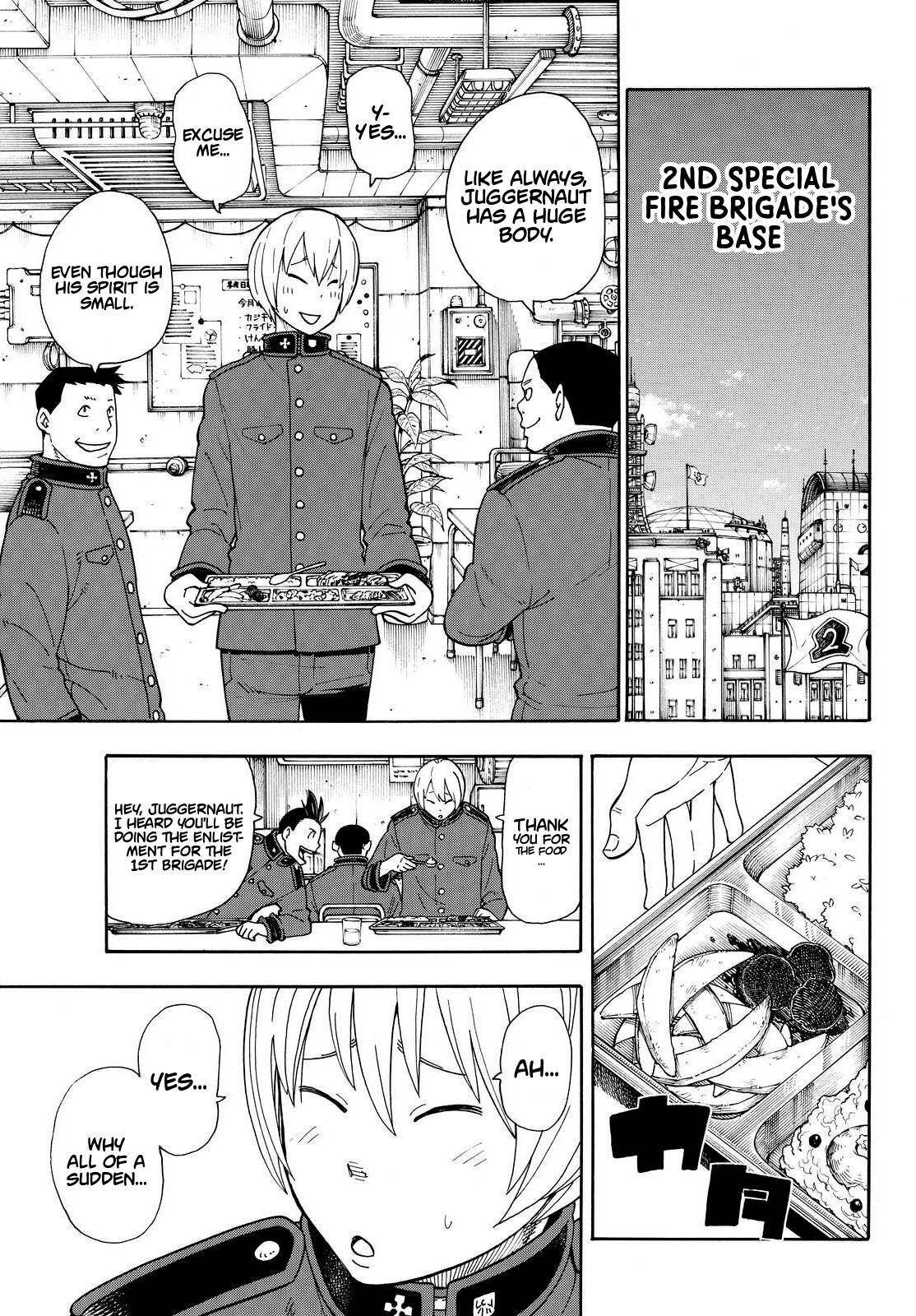 Enen no Shouboutai Chapter 22 page 5 - Chapter 22: The First Brigade Infiltration Plan