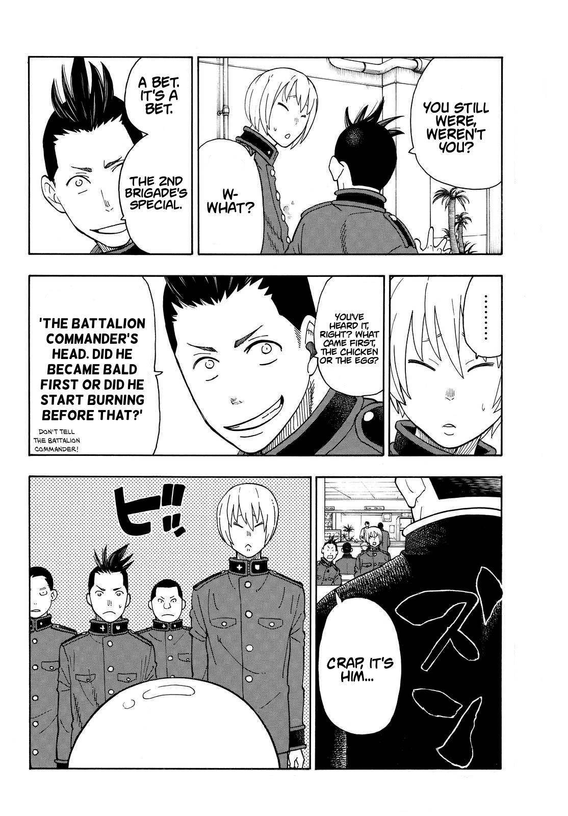 Enen no Shouboutai Chapter 22 page 6 - Chapter 22: The First Brigade Infiltration Plan