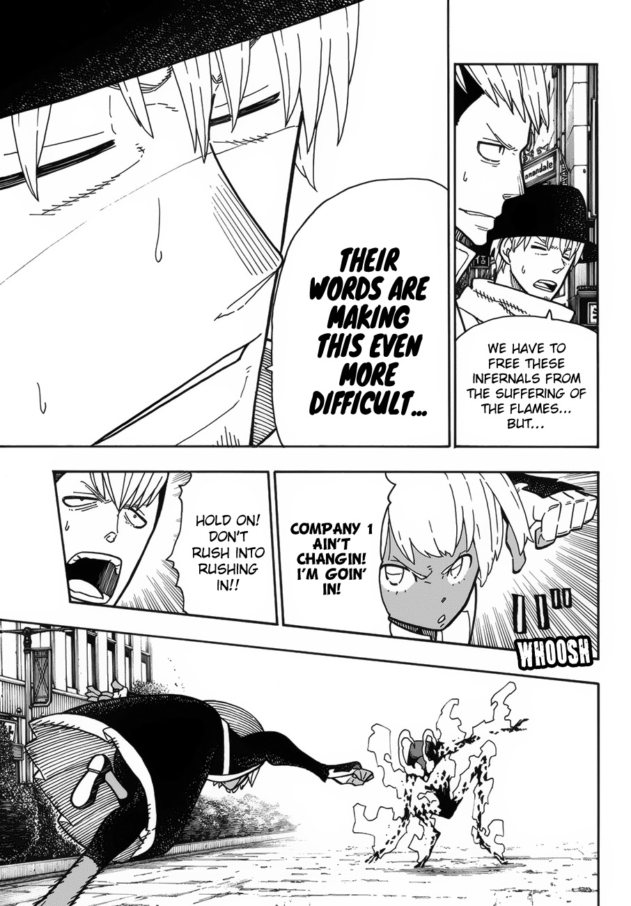 Enen no Shouboutai Chapter 222 page 14 - Chapter 222: The Return of Company 1