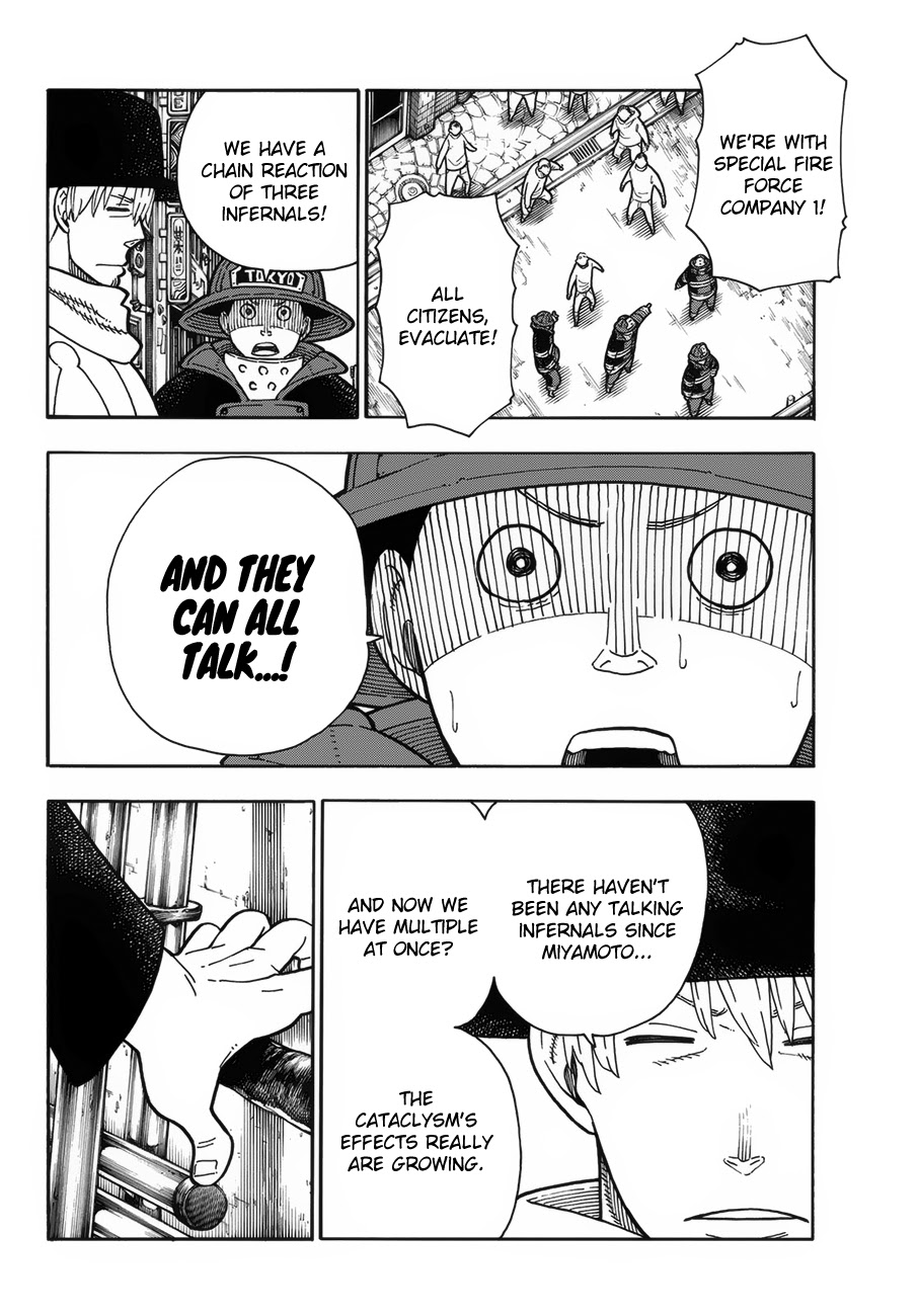 Enen no Shouboutai Chapter 222 page 9 - Chapter 222: The Return of Company 1