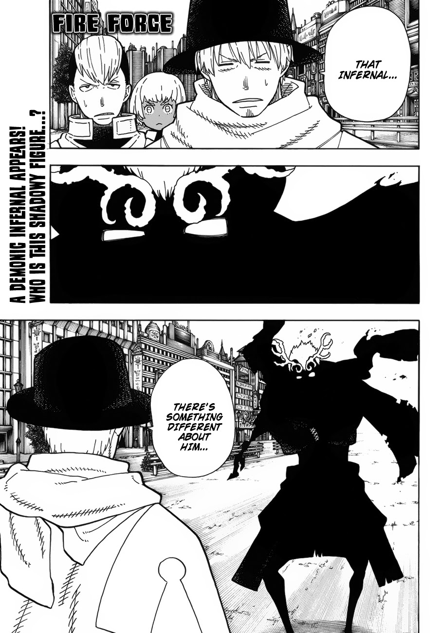 Enen no Shouboutai Chapter 223 page 1 - Chapter 223: The Roughneck Departs