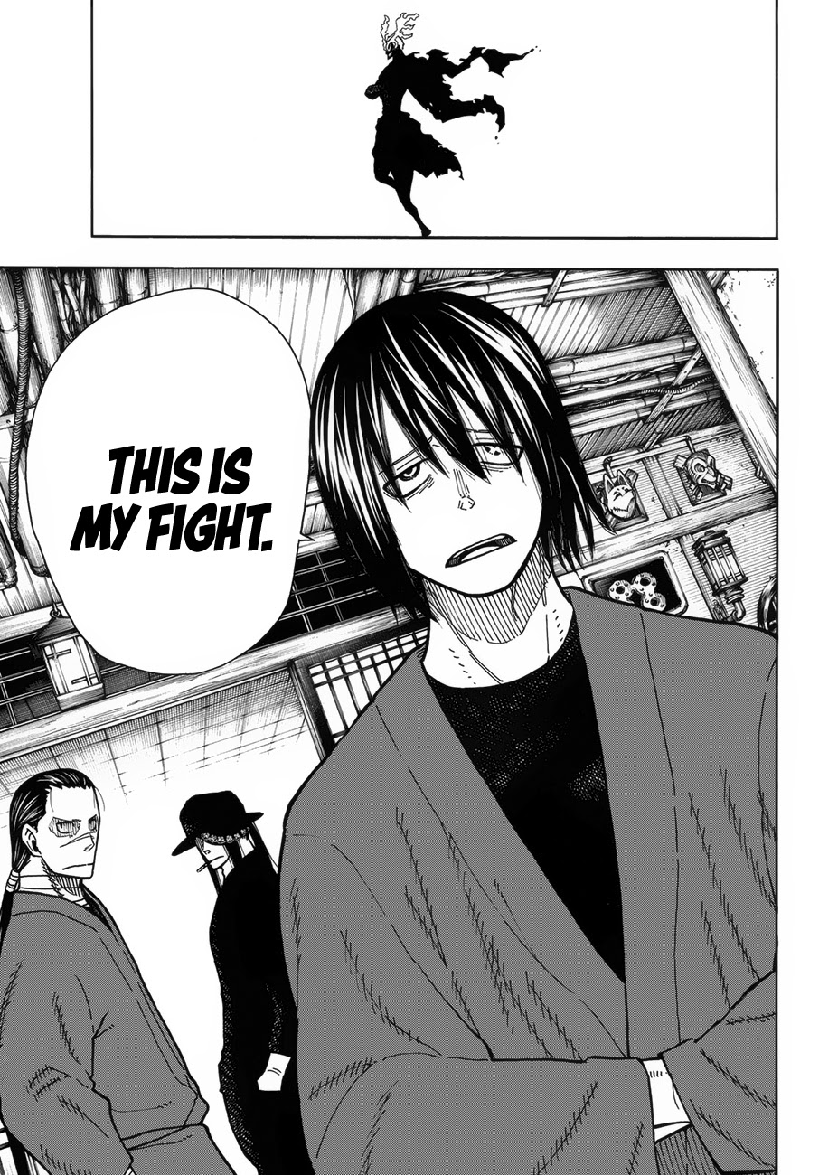 Enen no Shouboutai Chapter 223 page 13 - Chapter 223: The Roughneck Departs