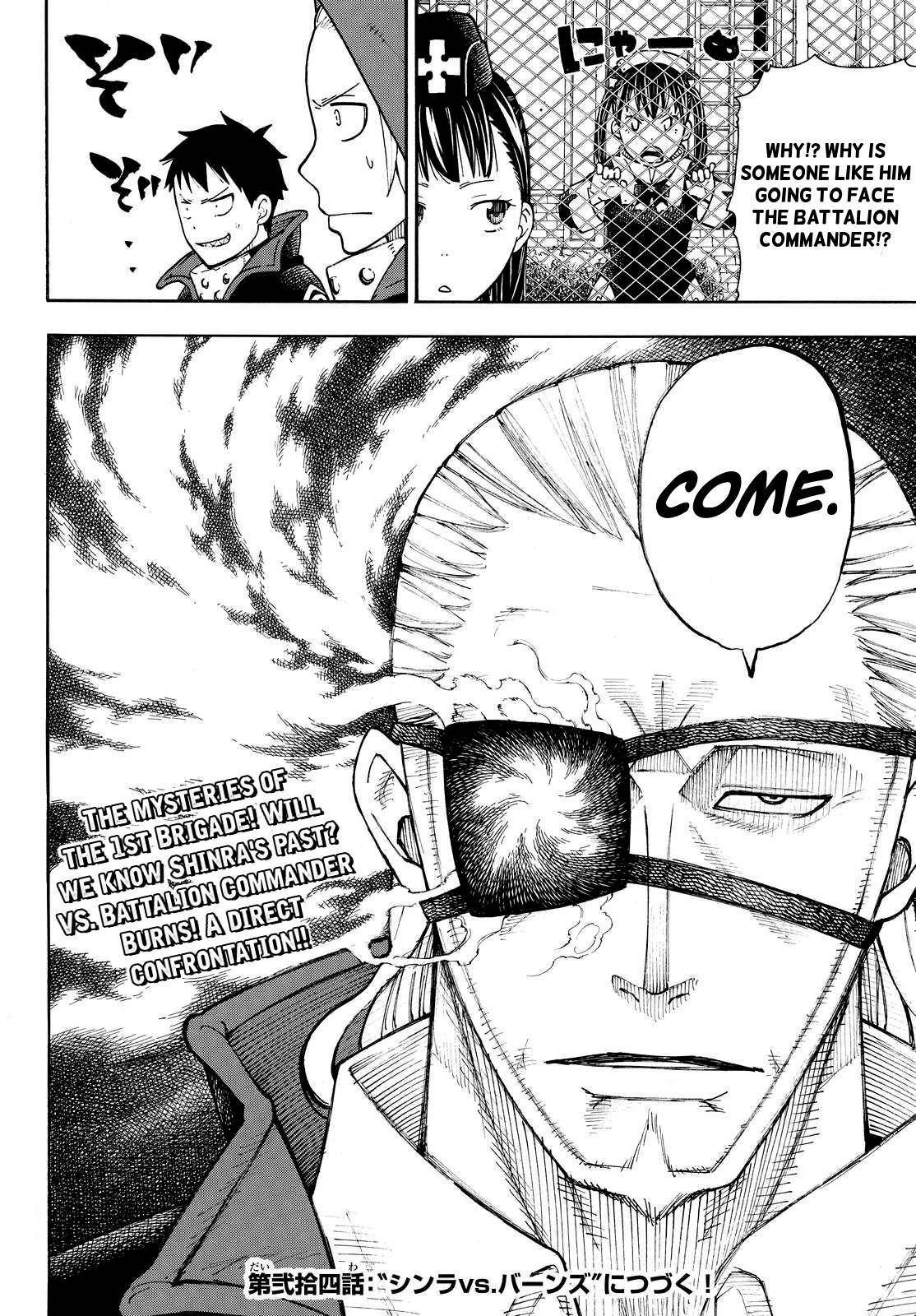 Enen no Shouboutai Chapter 23 page 18 - Chapter 23: The First Brigade's Abilities