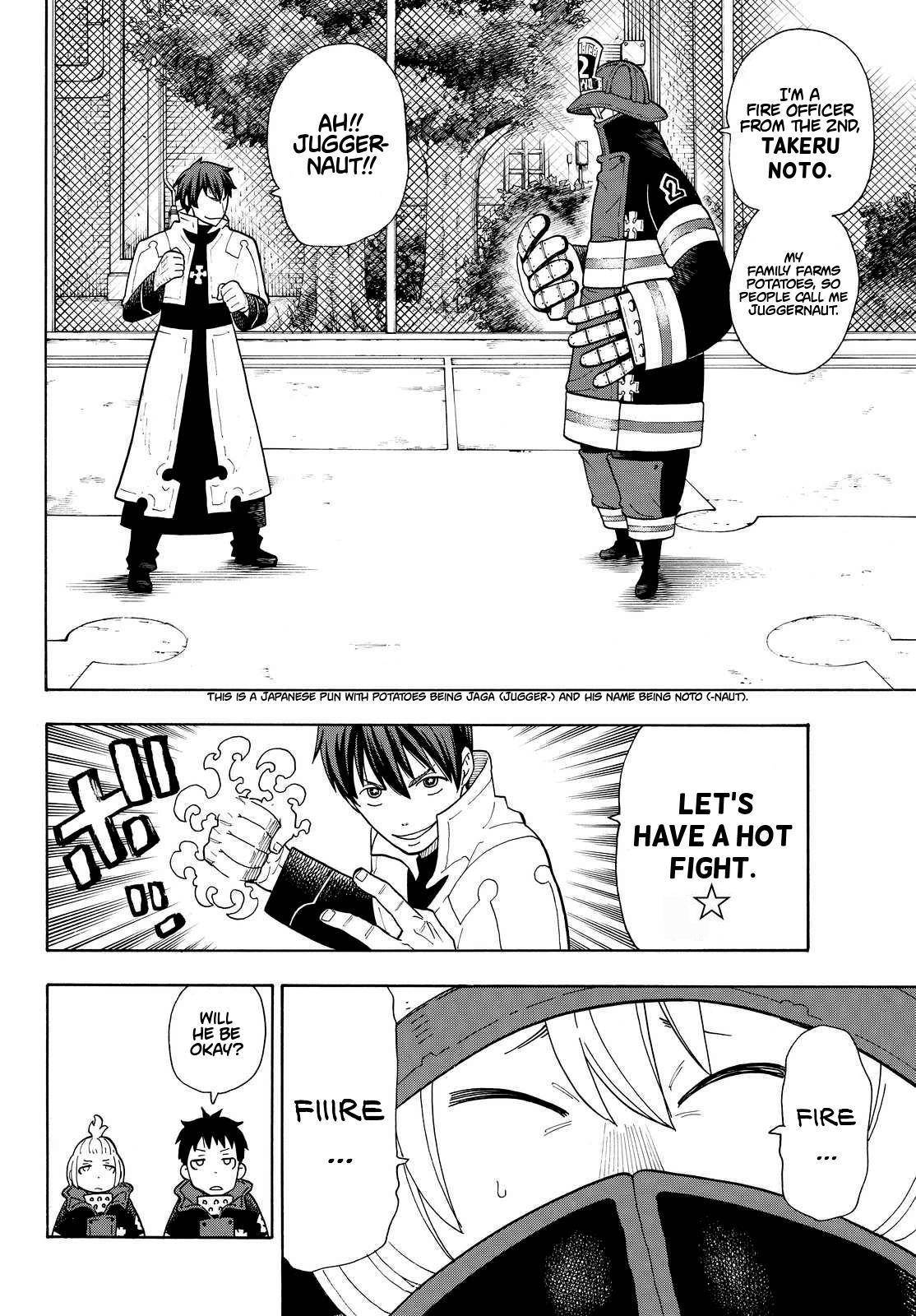 Enen no Shouboutai Chapter 23 page 6 - Chapter 23: The First Brigade's Abilities