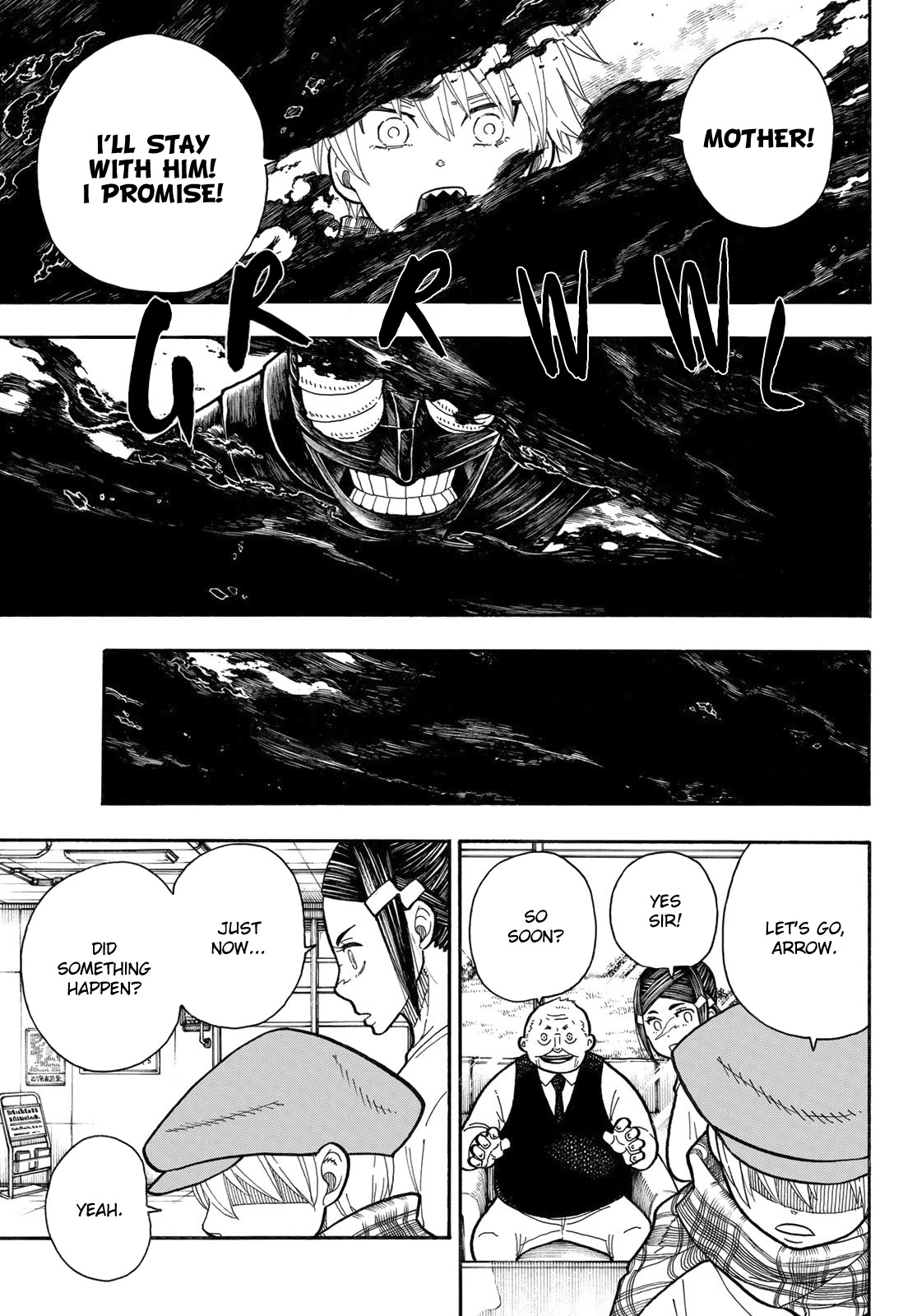 Enen no Shouboutai Chapter 233 page 14 - Chapter 233: Guardian Angel