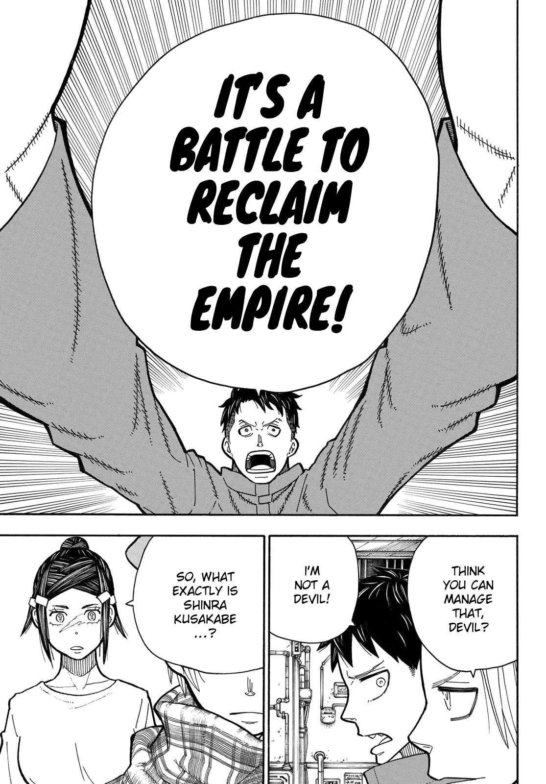 Enen no Shouboutai Chapter 233 page 18 - Chapter 233: Guardian Angel