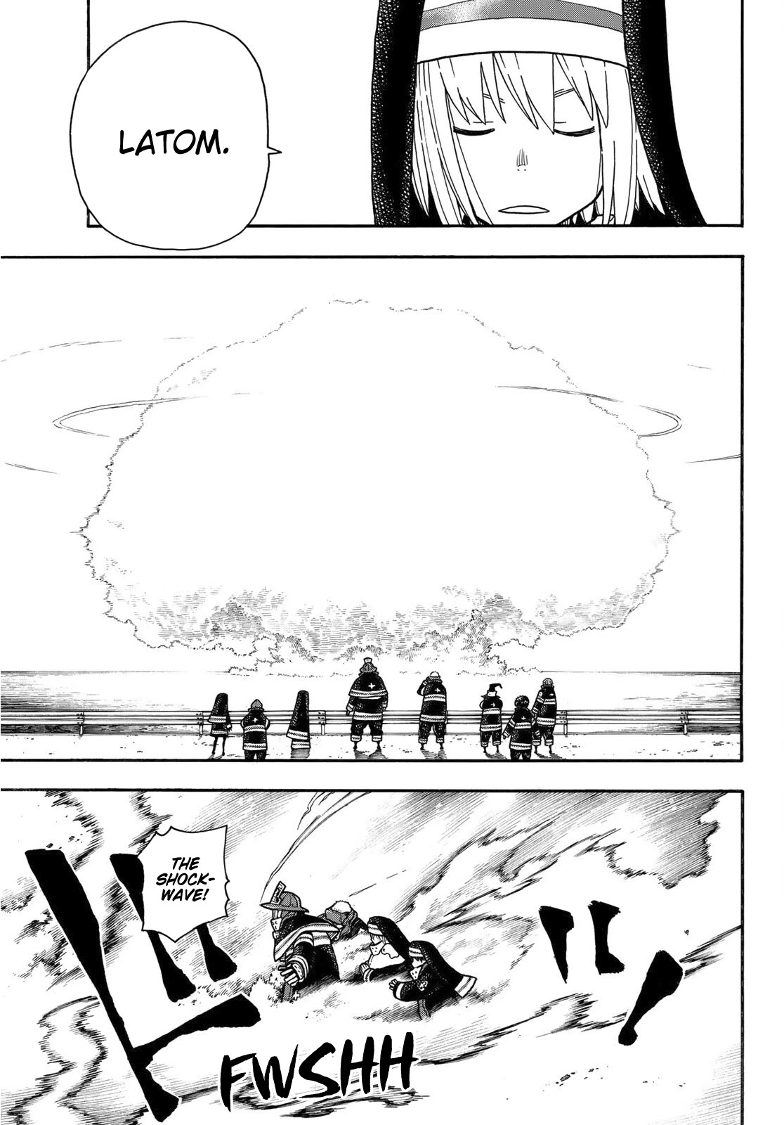 Enen no Shouboutai Chapter 238 page 14 - Chapter 238: That Figure