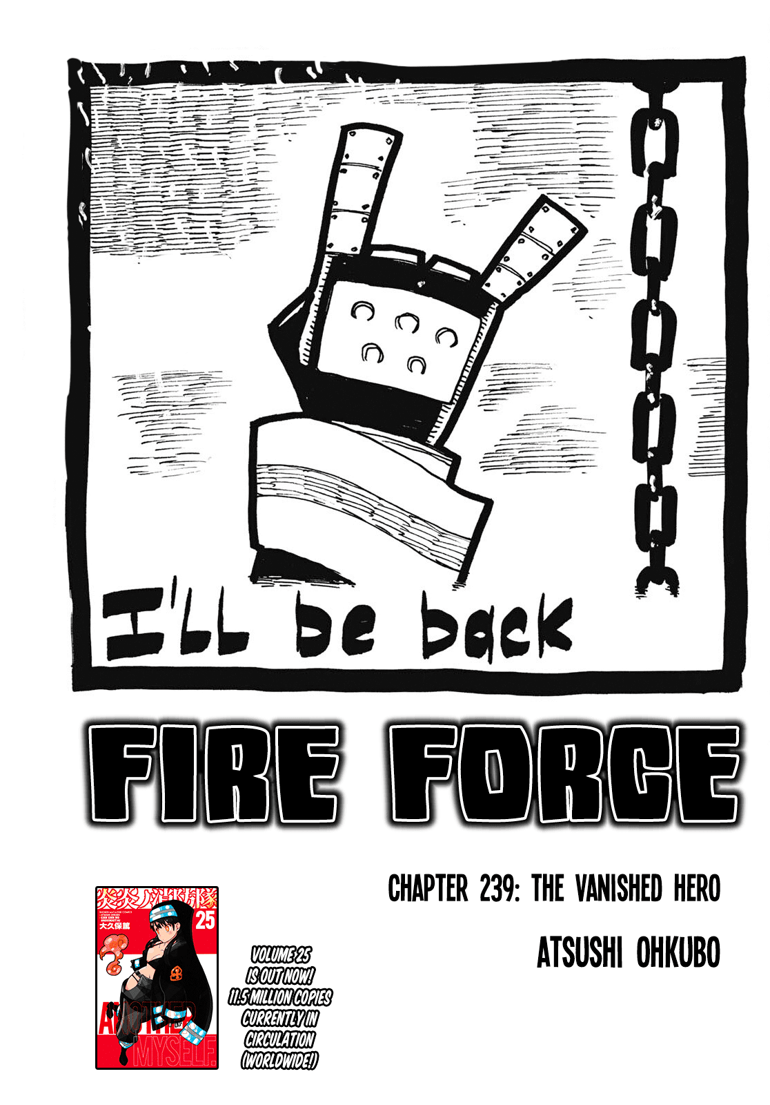 Enen no Shouboutai Chapter 239 page 1 - Chapter 239: The Vanished Hero