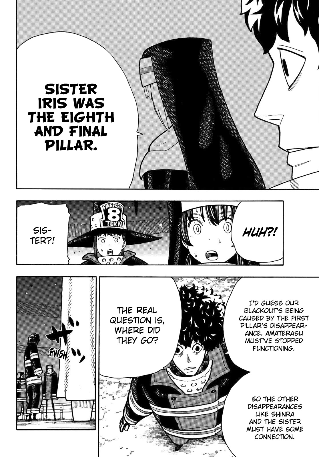 Enen no Shouboutai Chapter 239 page 11 - Chapter 239: The Vanished Hero