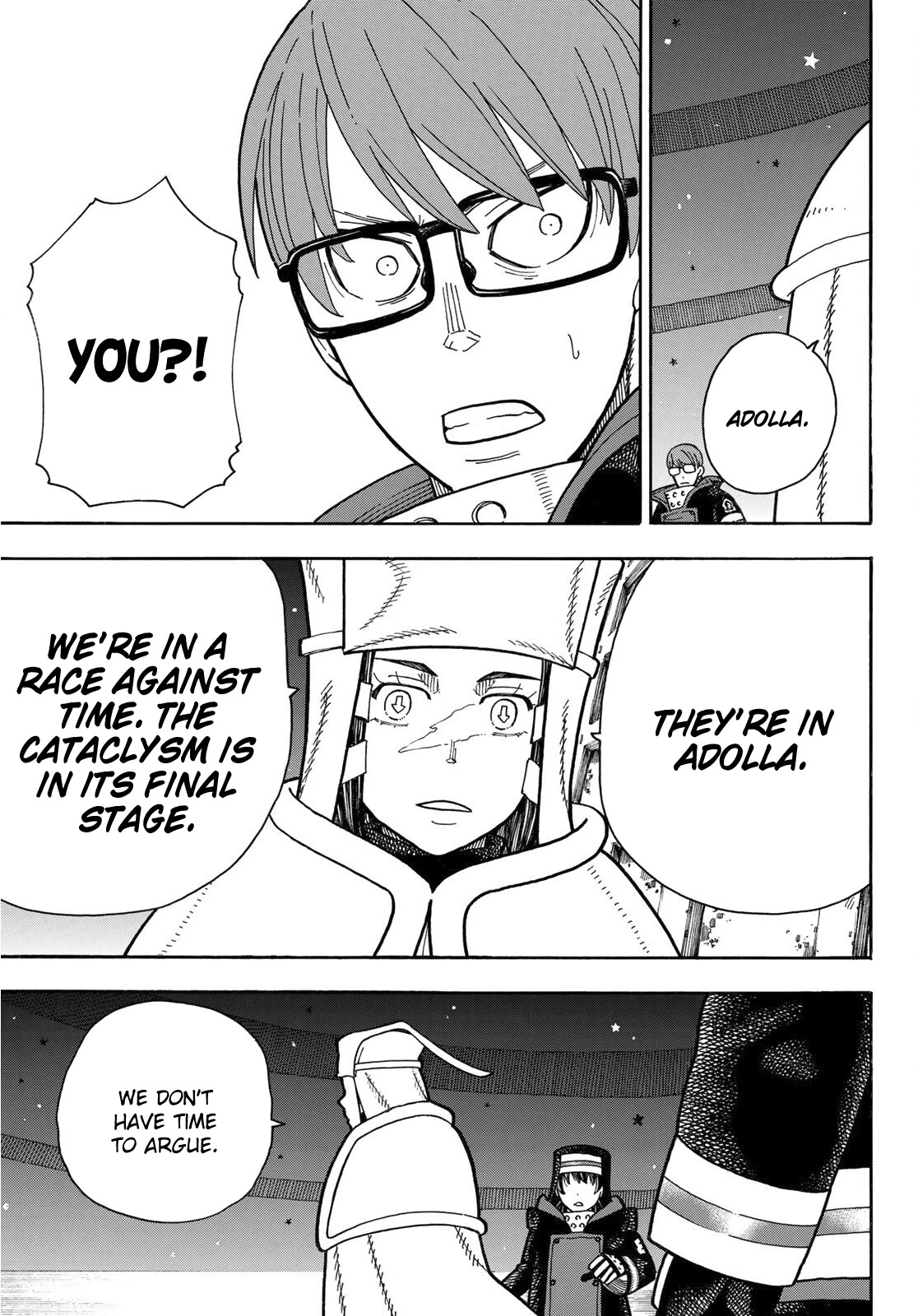 Enen no Shouboutai Chapter 239 page 12 - Chapter 239: The Vanished Hero