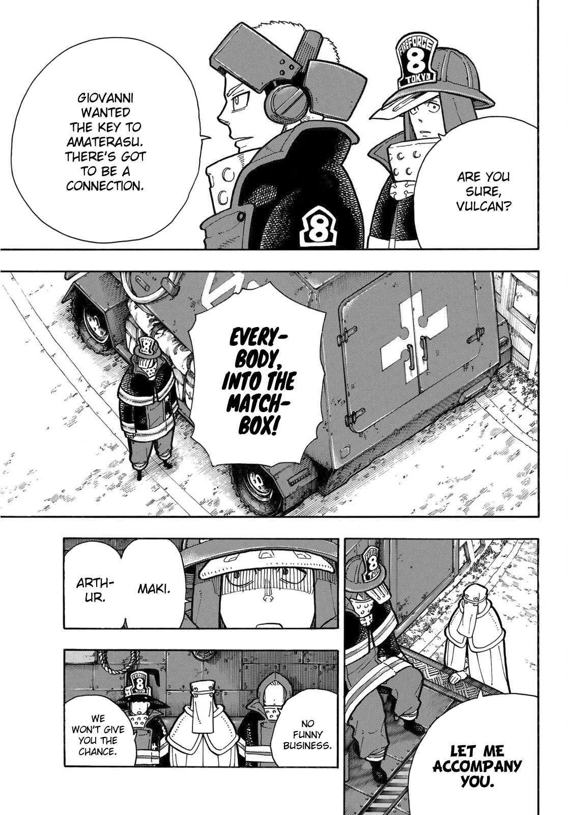 Enen no Shouboutai Chapter 239 page 18 - Chapter 239: The Vanished Hero