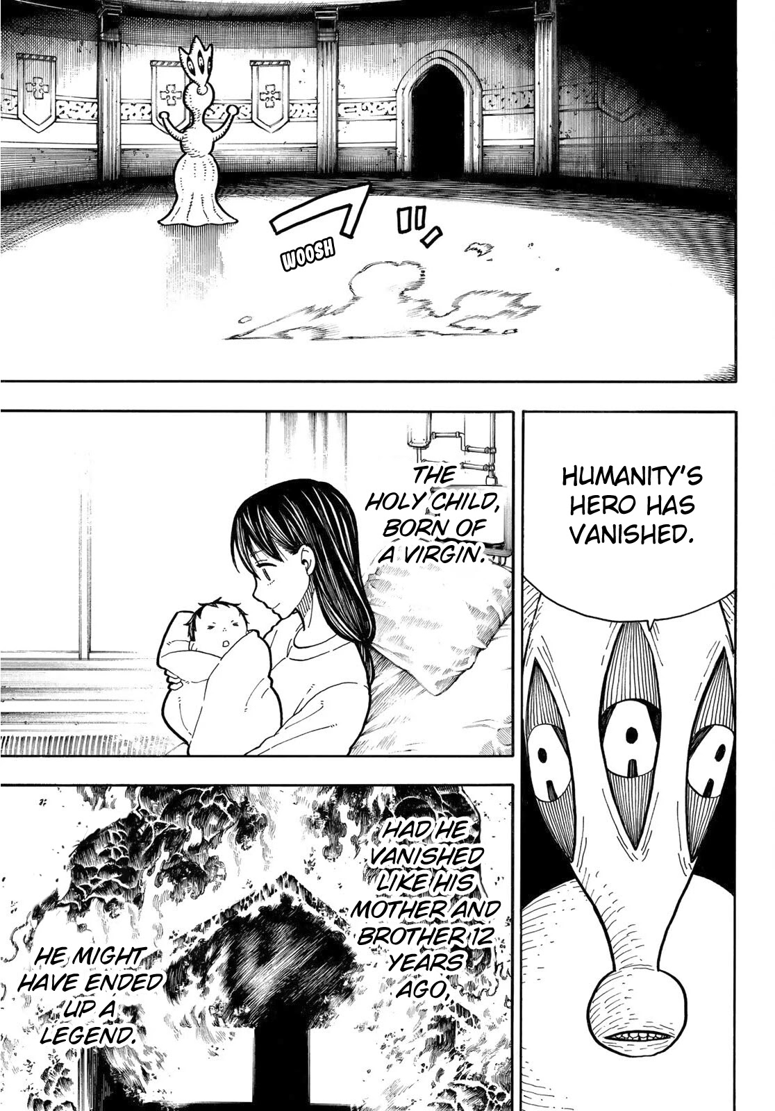 Enen no Shouboutai Chapter 239 page 6 - Chapter 239: The Vanished Hero