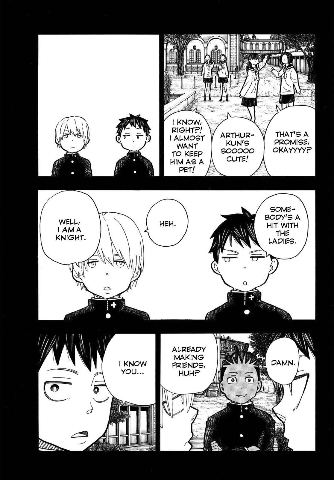 Enen no Shouboutai Chapter 243 page 12 - Chapter 243: Us Back in the Day