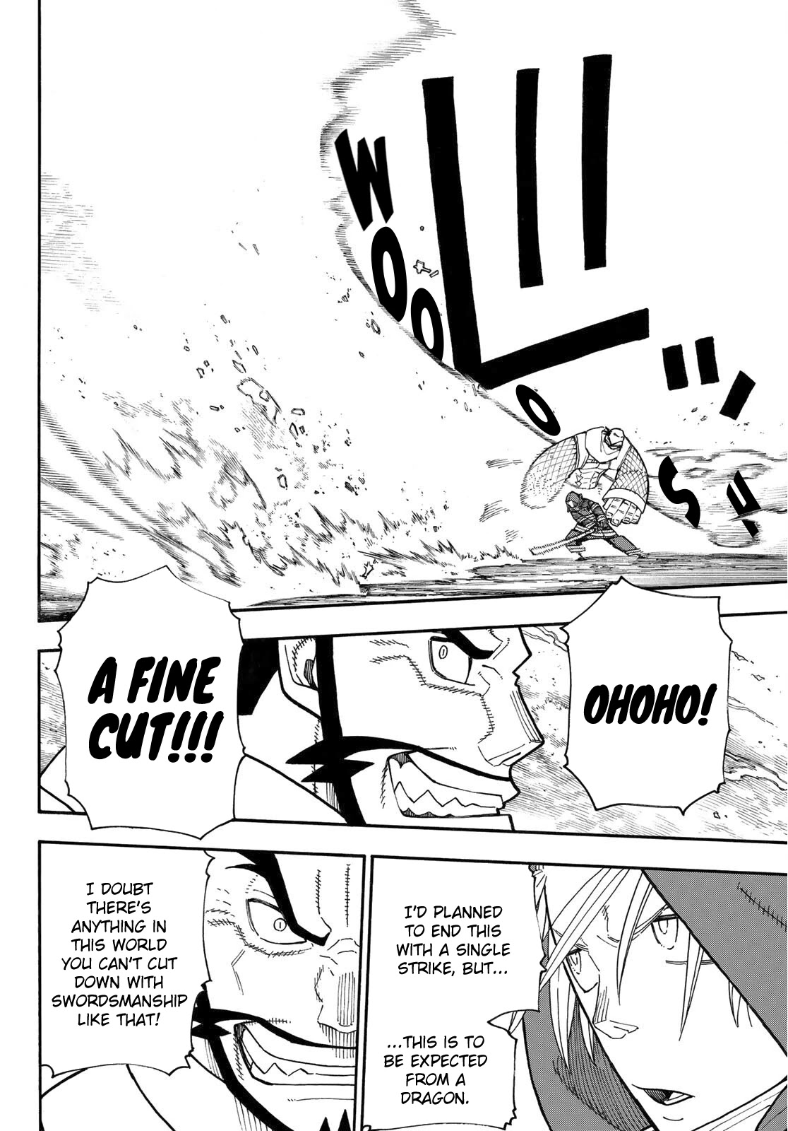 Enen no Shouboutai Chapter 245 page 10 - Chapter 245: Dragon vs. Knight, The Rematch