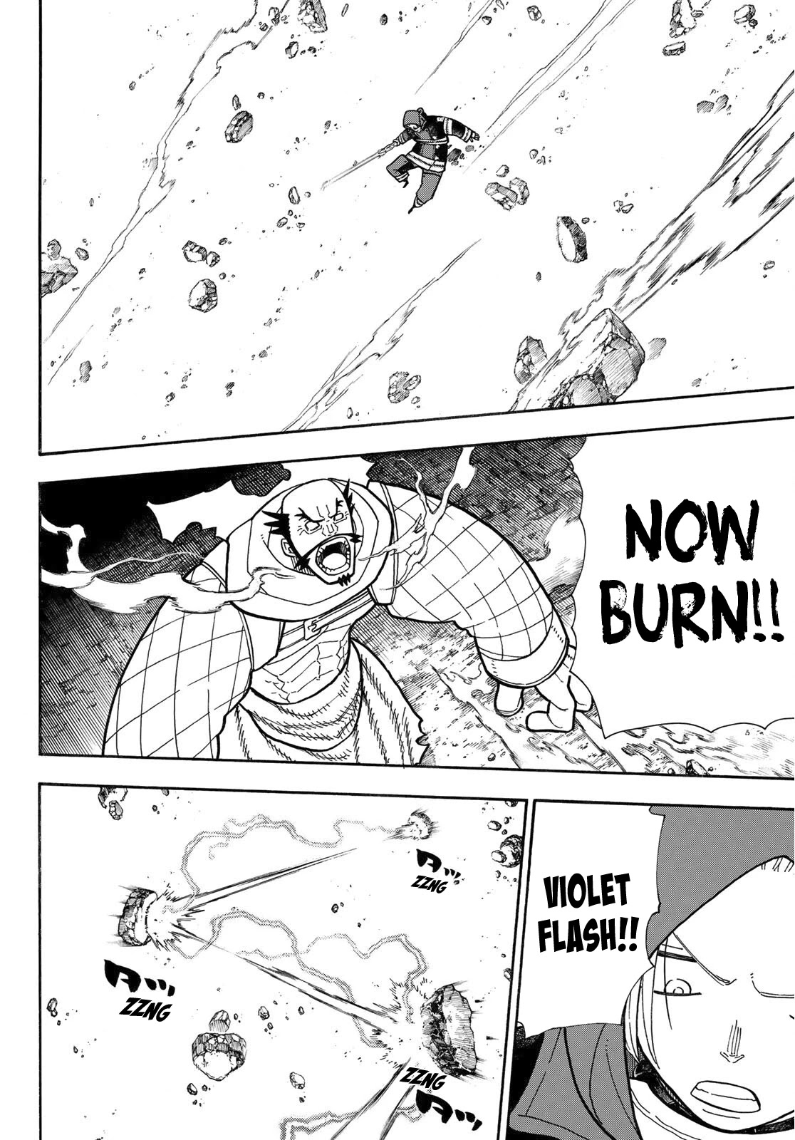 Enen no Shouboutai Chapter 245 page 12 - Chapter 245: Dragon vs. Knight, The Rematch
