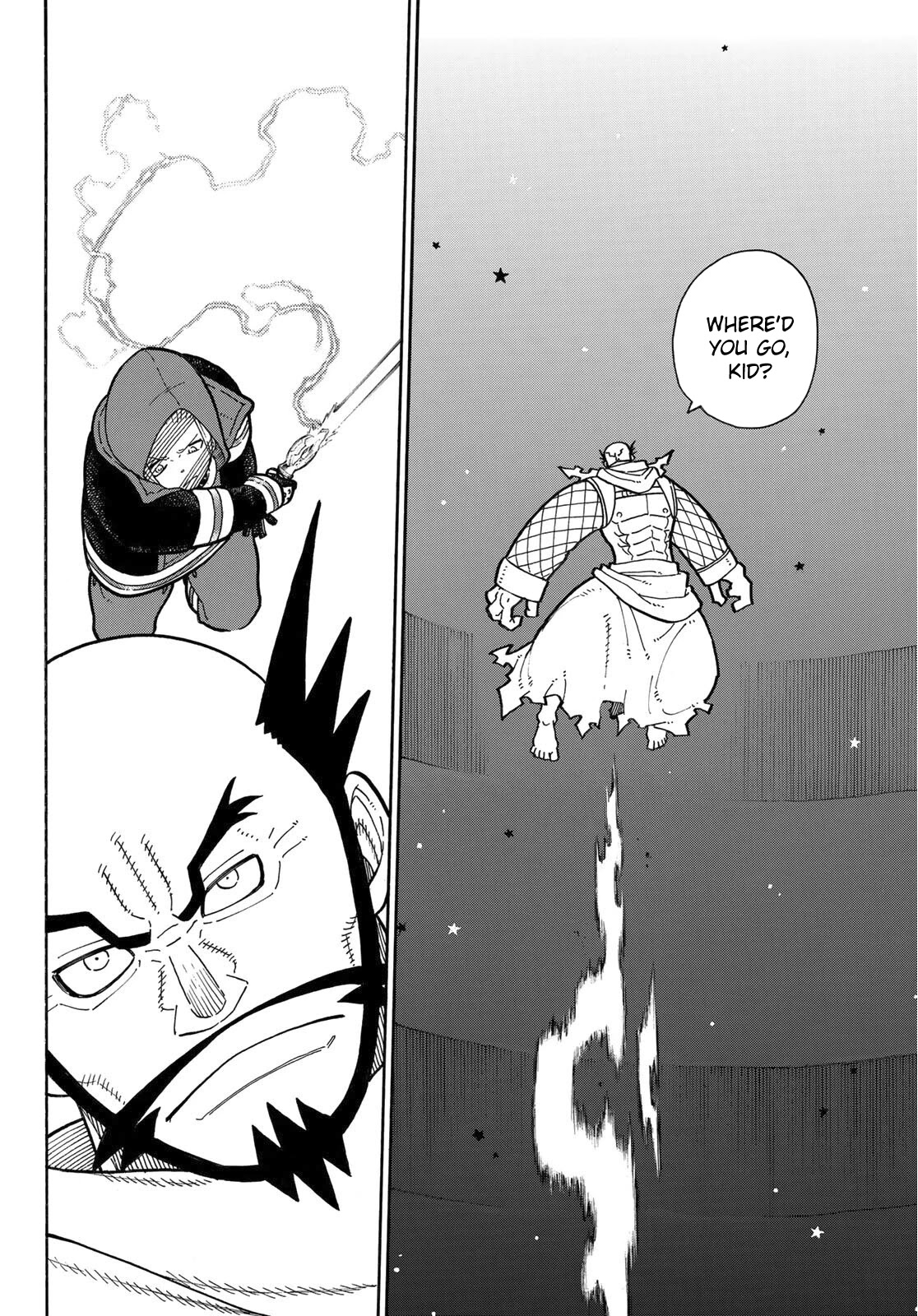Enen no Shouboutai Chapter 245 page 14 - Chapter 245: Dragon vs. Knight, The Rematch